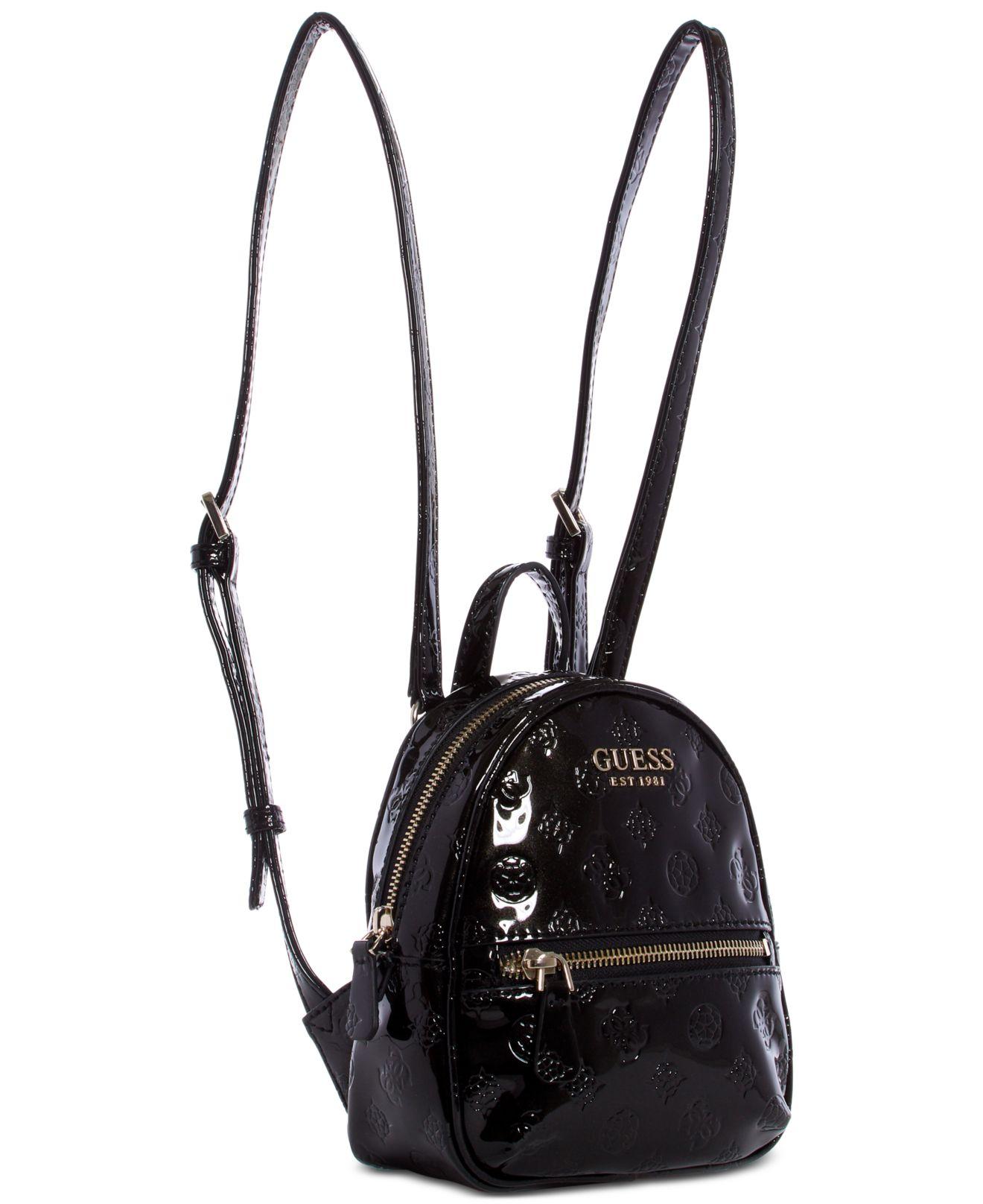 guess cornelia velvet mini backpack