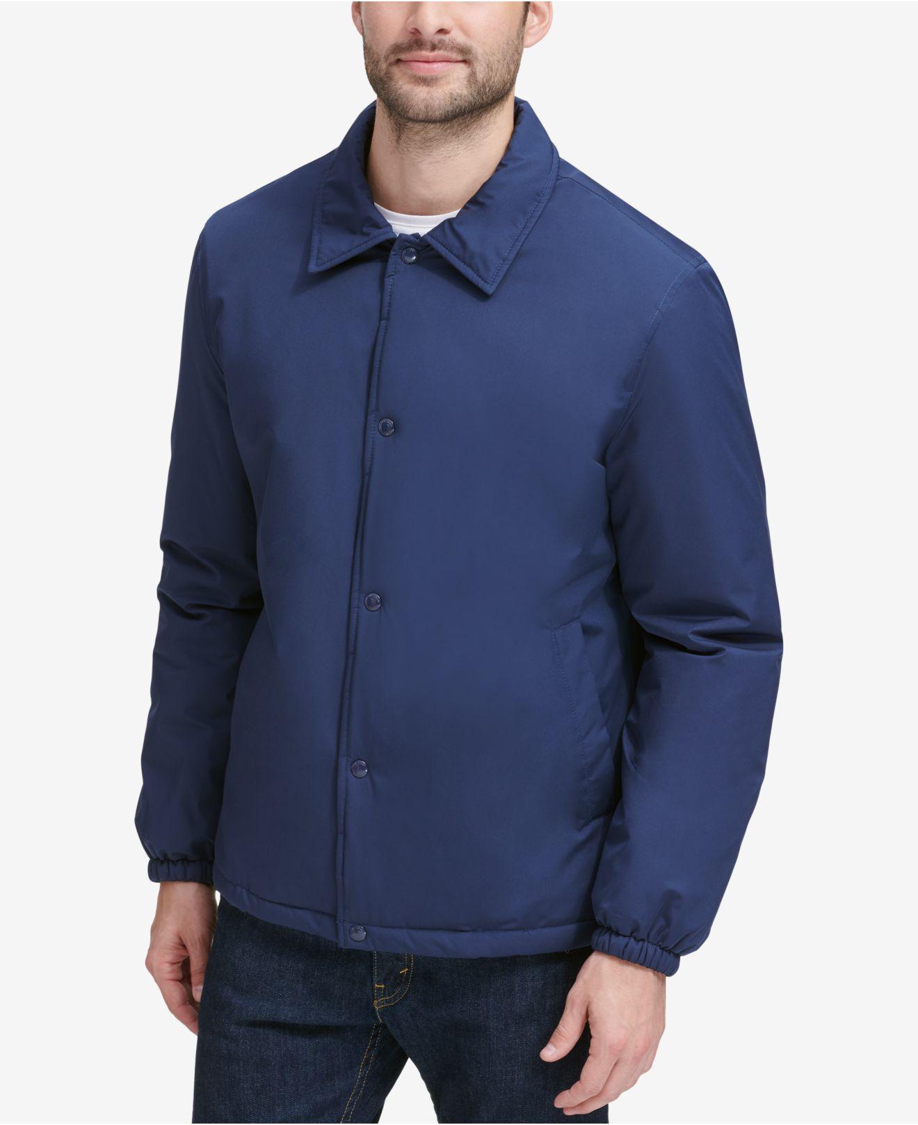cole haan quilted faux sherpa lined jacket