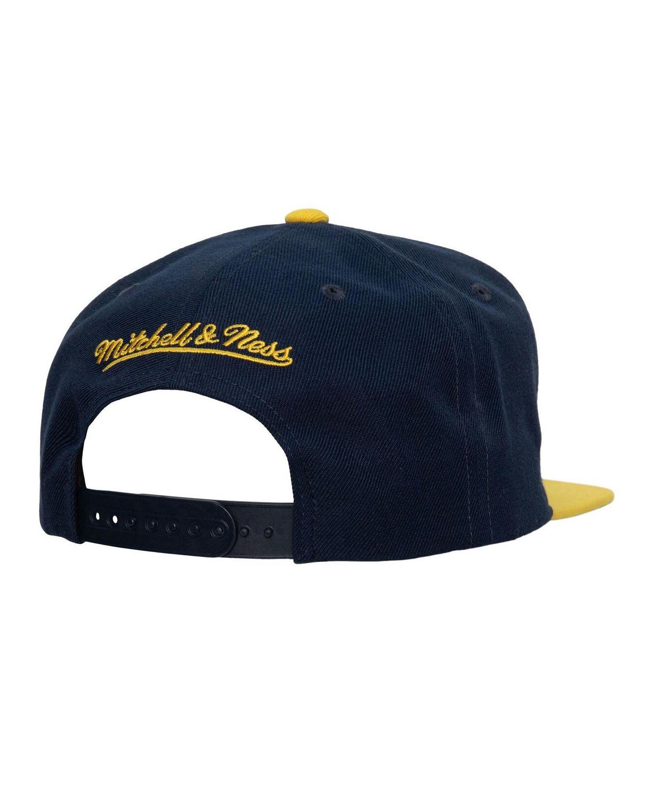 Mitchell & Ness Blue, Gold Marquette Golden Eagles 2-tone 2.0 Snapback Hat  for Men