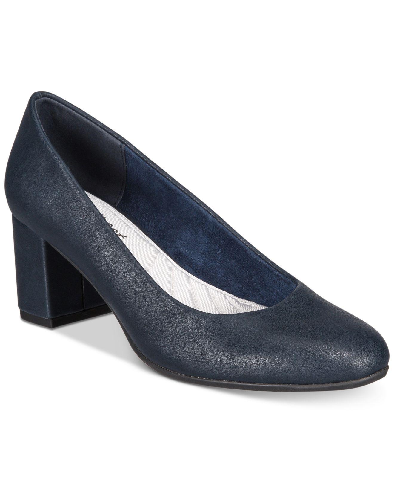macy's blue pumps