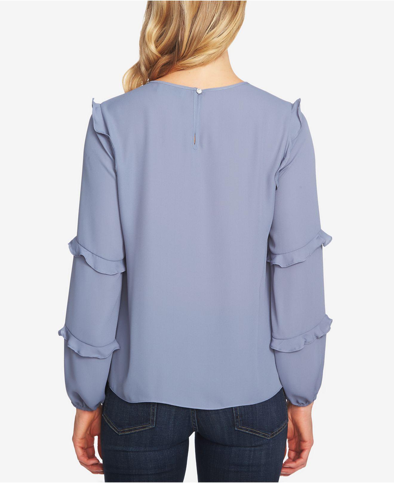 cece tiered ruffle blouse