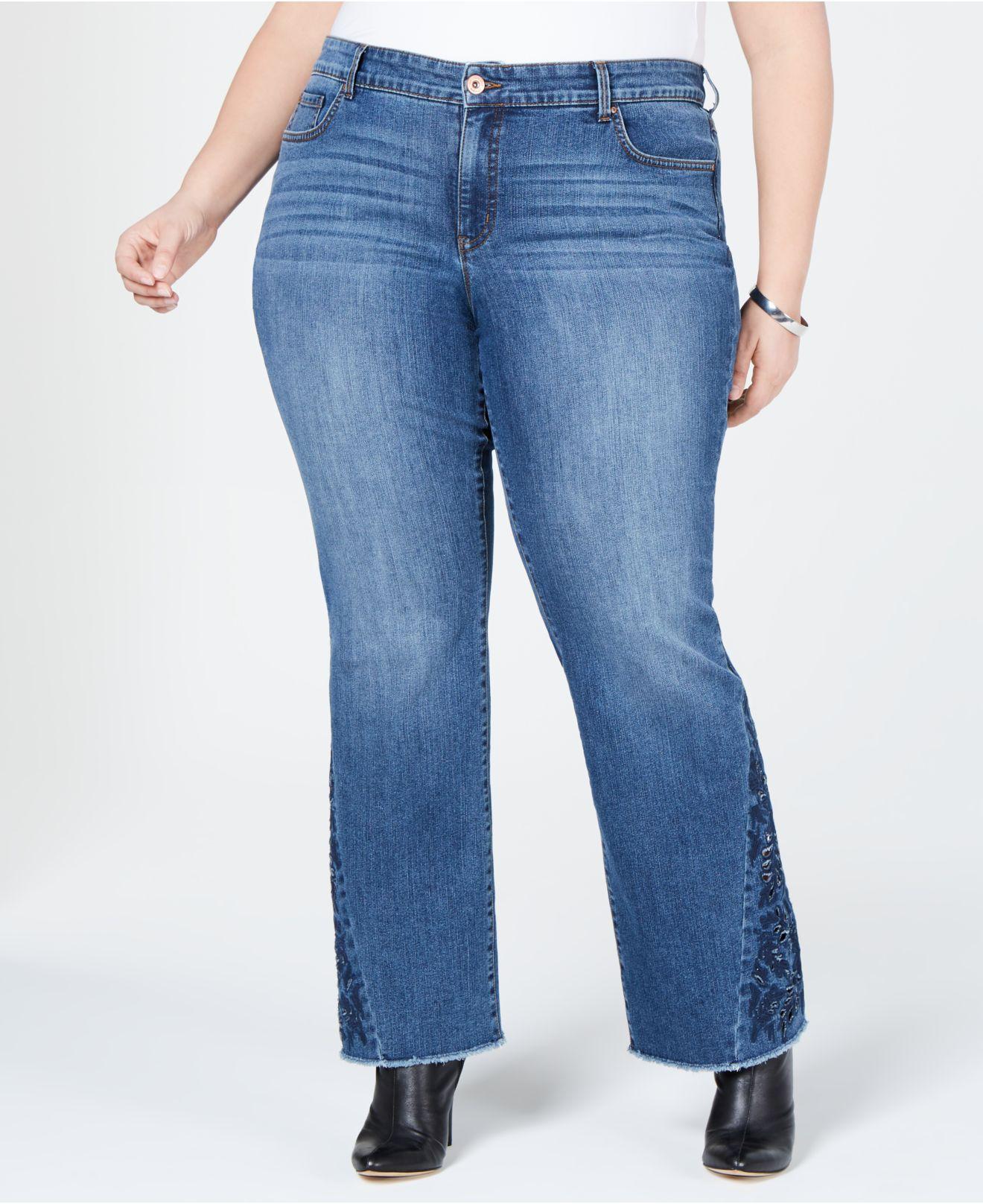 inc plus size bootcut jeans
