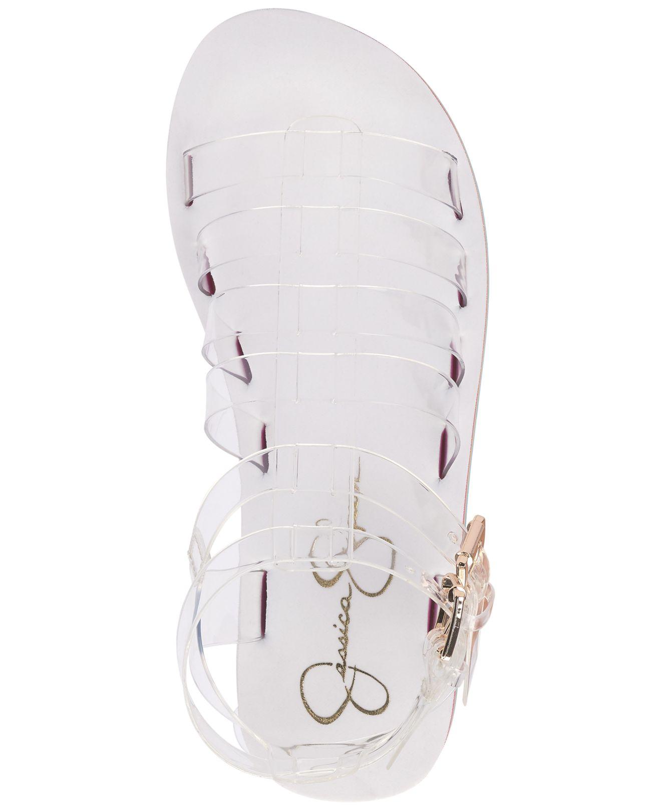 Jessica Simpson Bimala Strappy Platform Gladiator Sandals in White | Lyst
