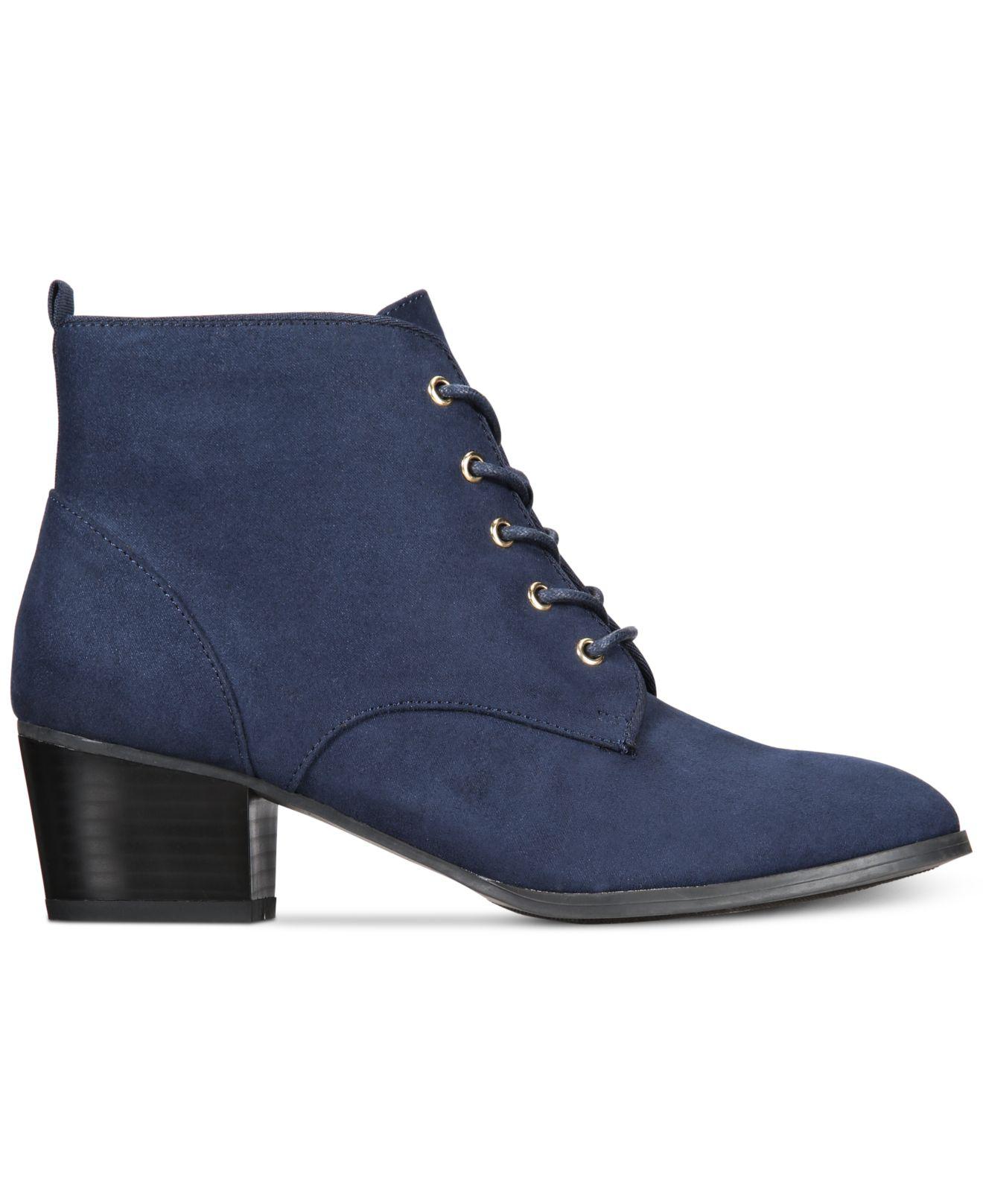 macys navy boots