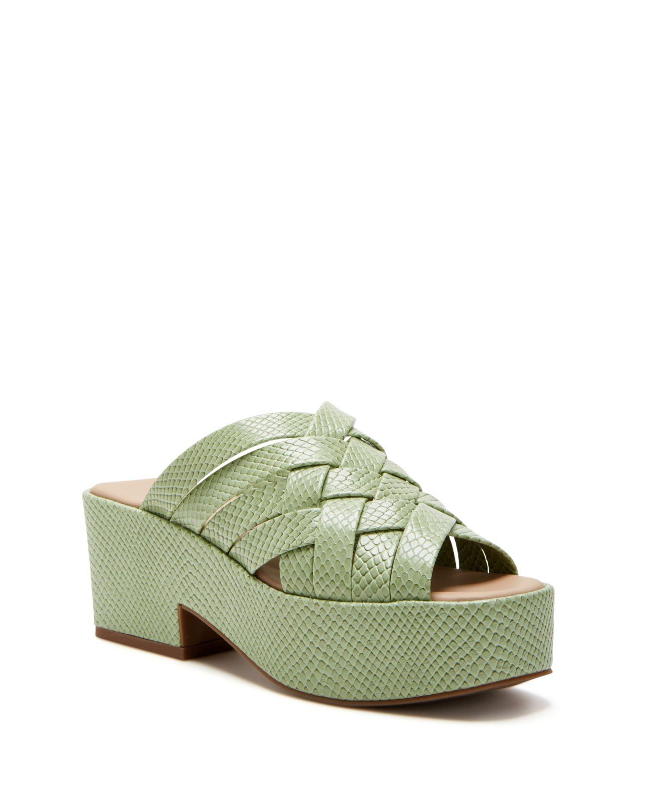 Katy Perry The Busy Bee Criss Cross Slide Sandal in Green | Lyst