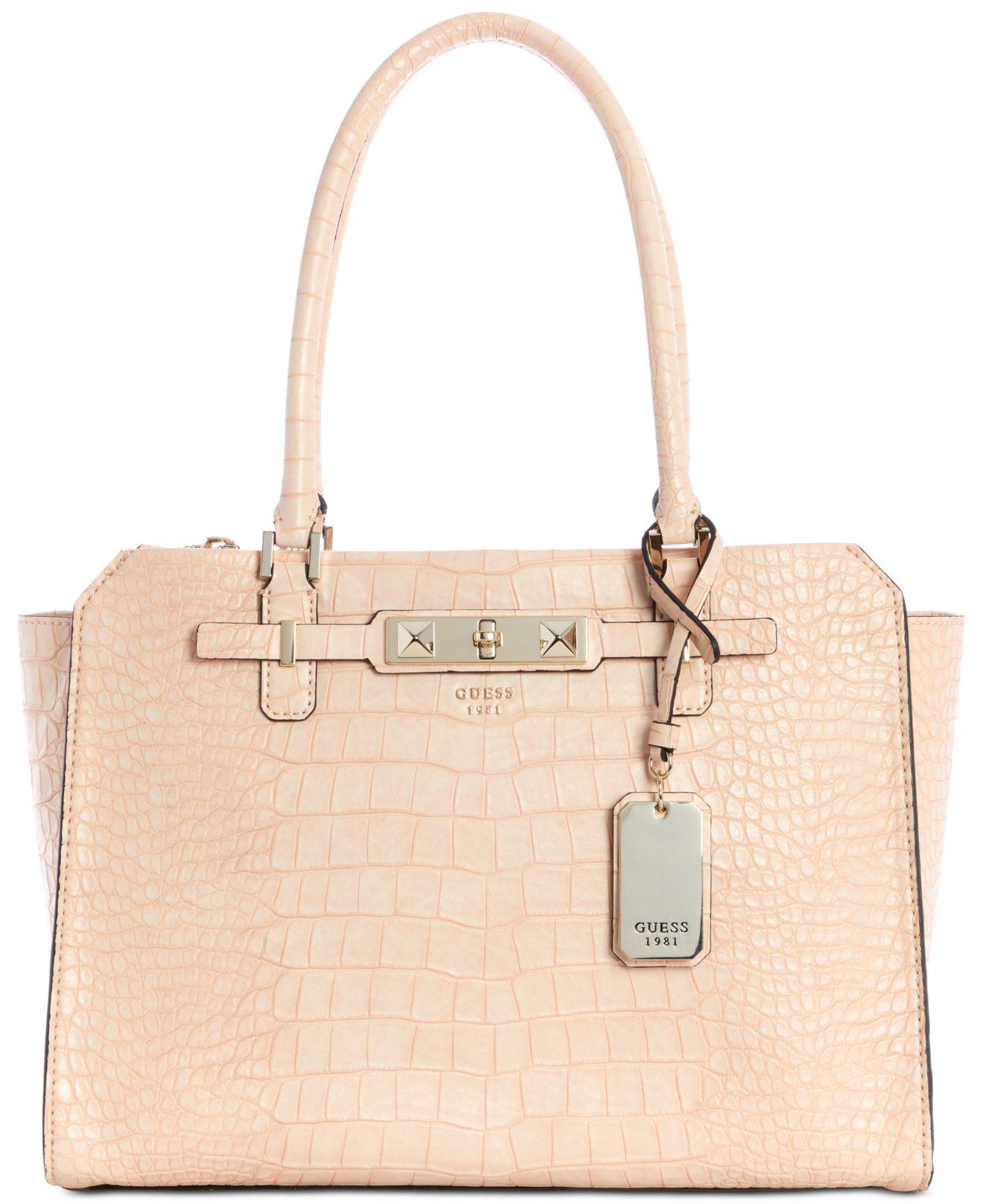 guess cherie status carryall satchel