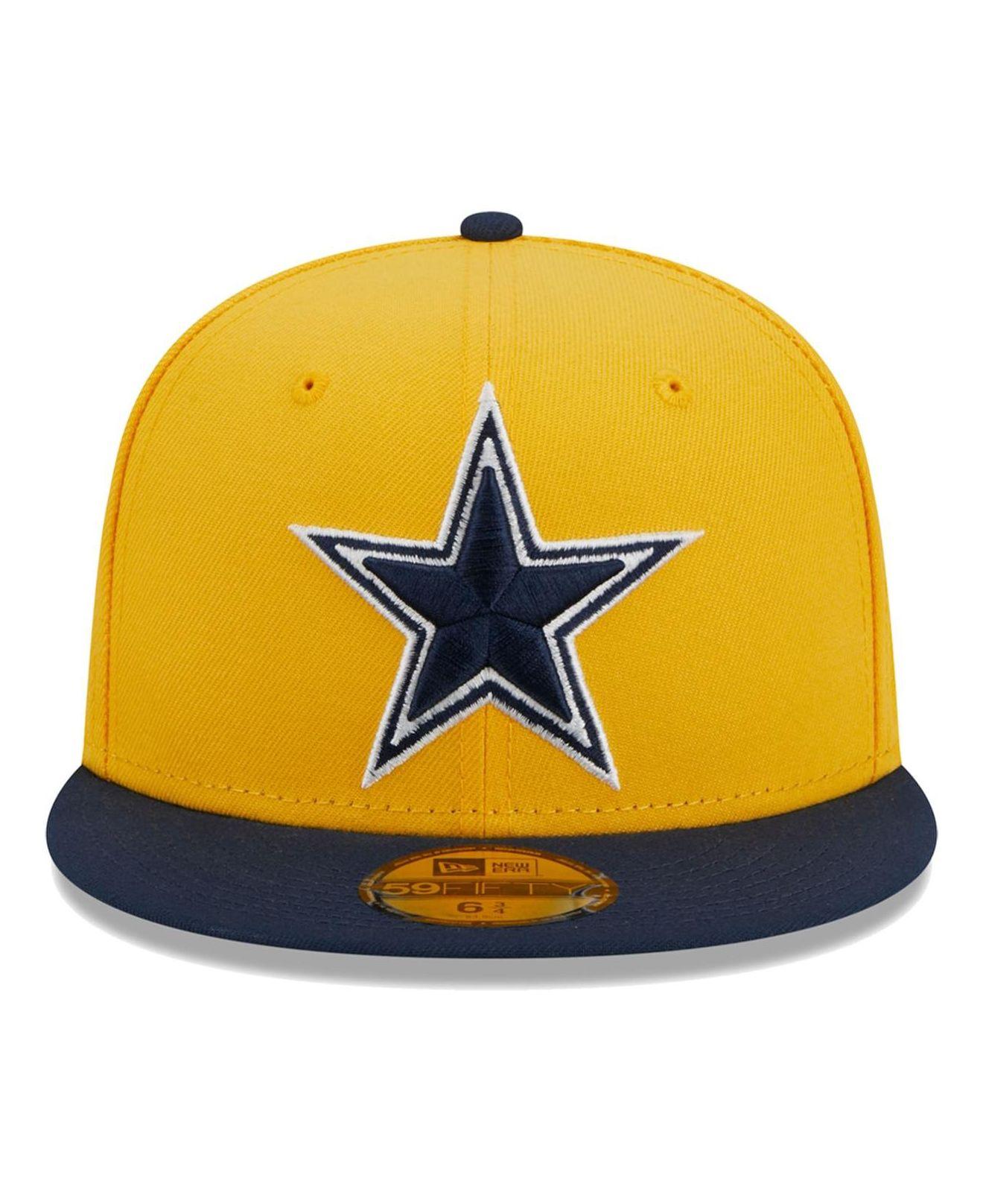 yellow dallas cowboys hat