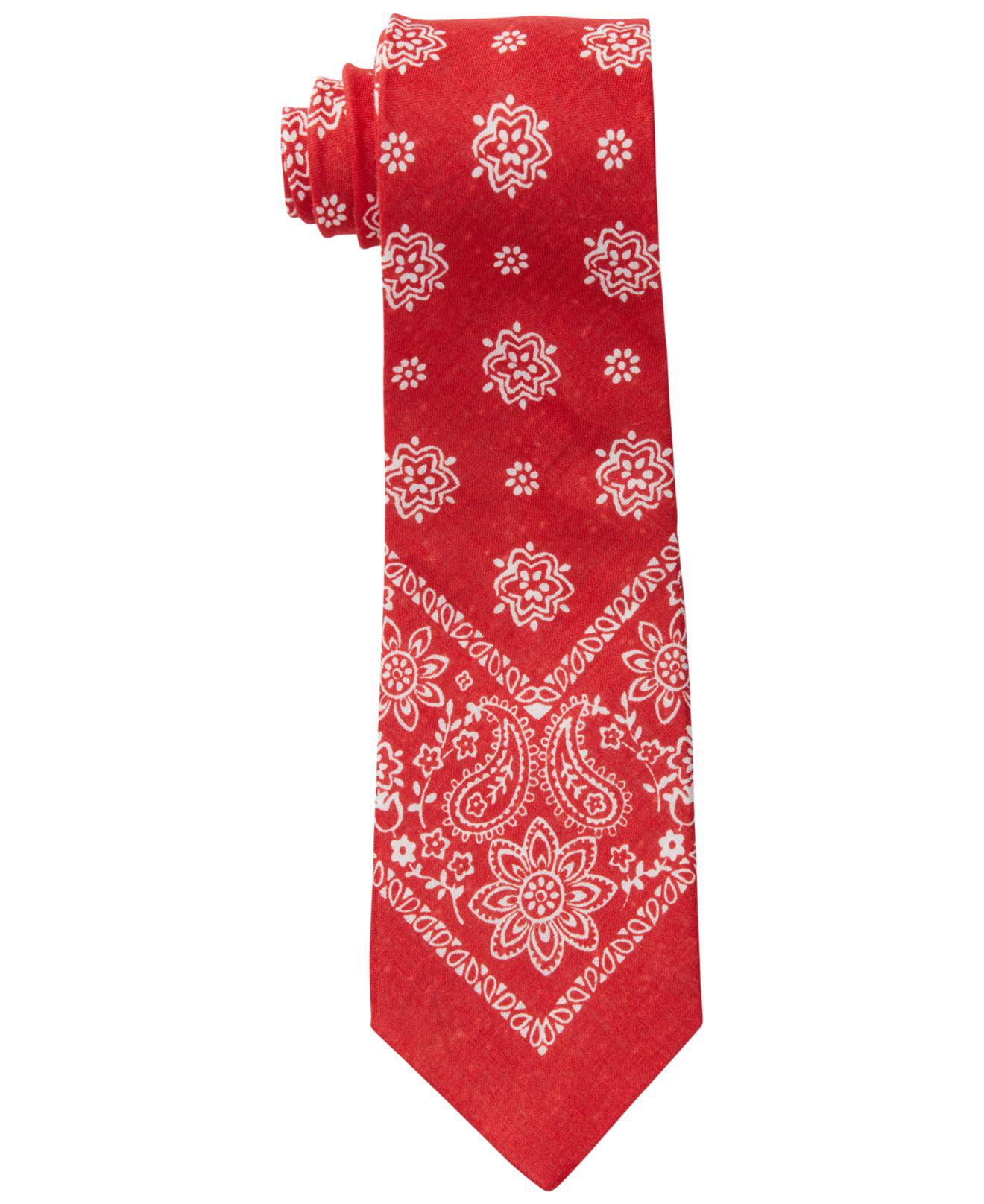 Ralph Lauren Bandana Tie in Red for Men Lyst