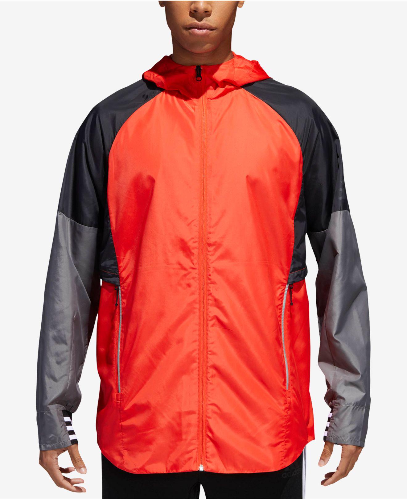 Lyst - Adidas Men's Id Hooded Jacket in Red for Men