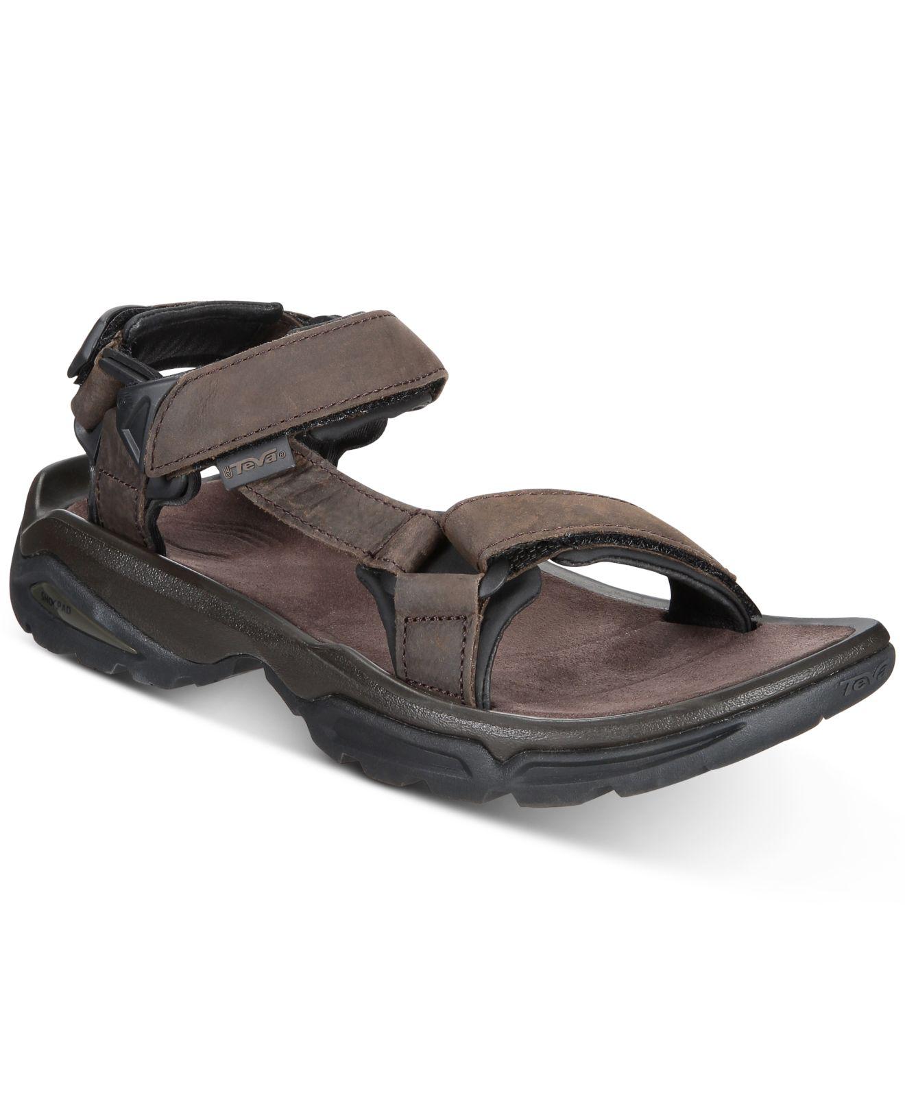 Teva Terra Fi 4 Water-resistant Leather Sandals in Brown for Men - Lyst