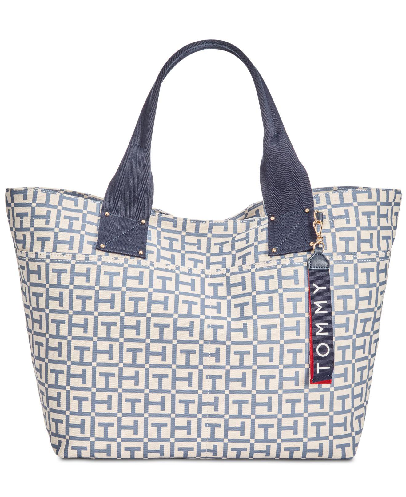 tommy hilfiger canvas tote