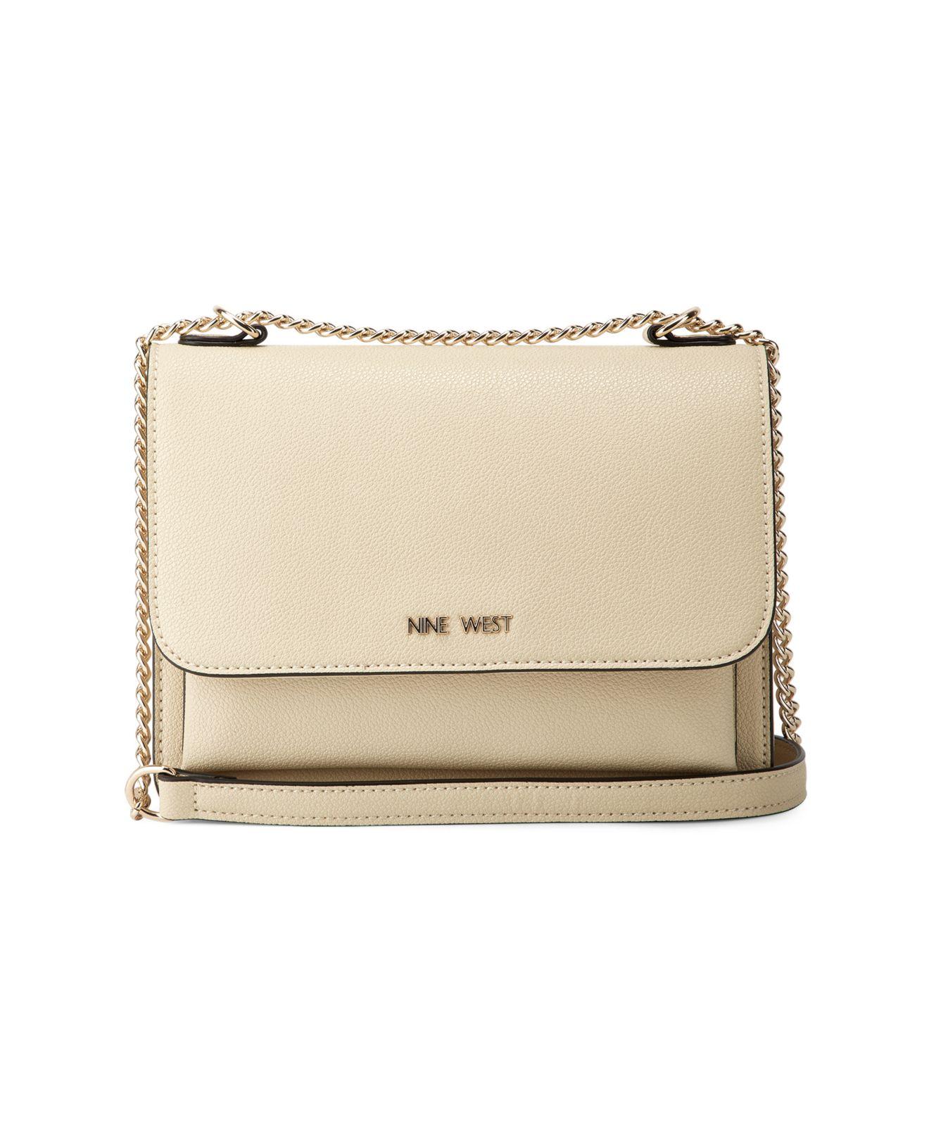 Nine West Lucianne Convertible Flap Crossbody Bag in Natural Lyst
