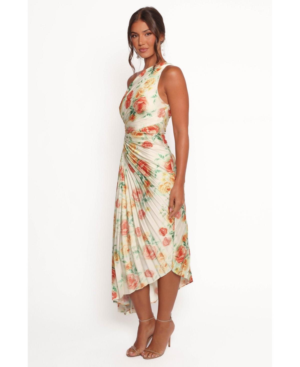 Petal & Pup Kleo One Shoulder Maxi Dress in White | Lyst