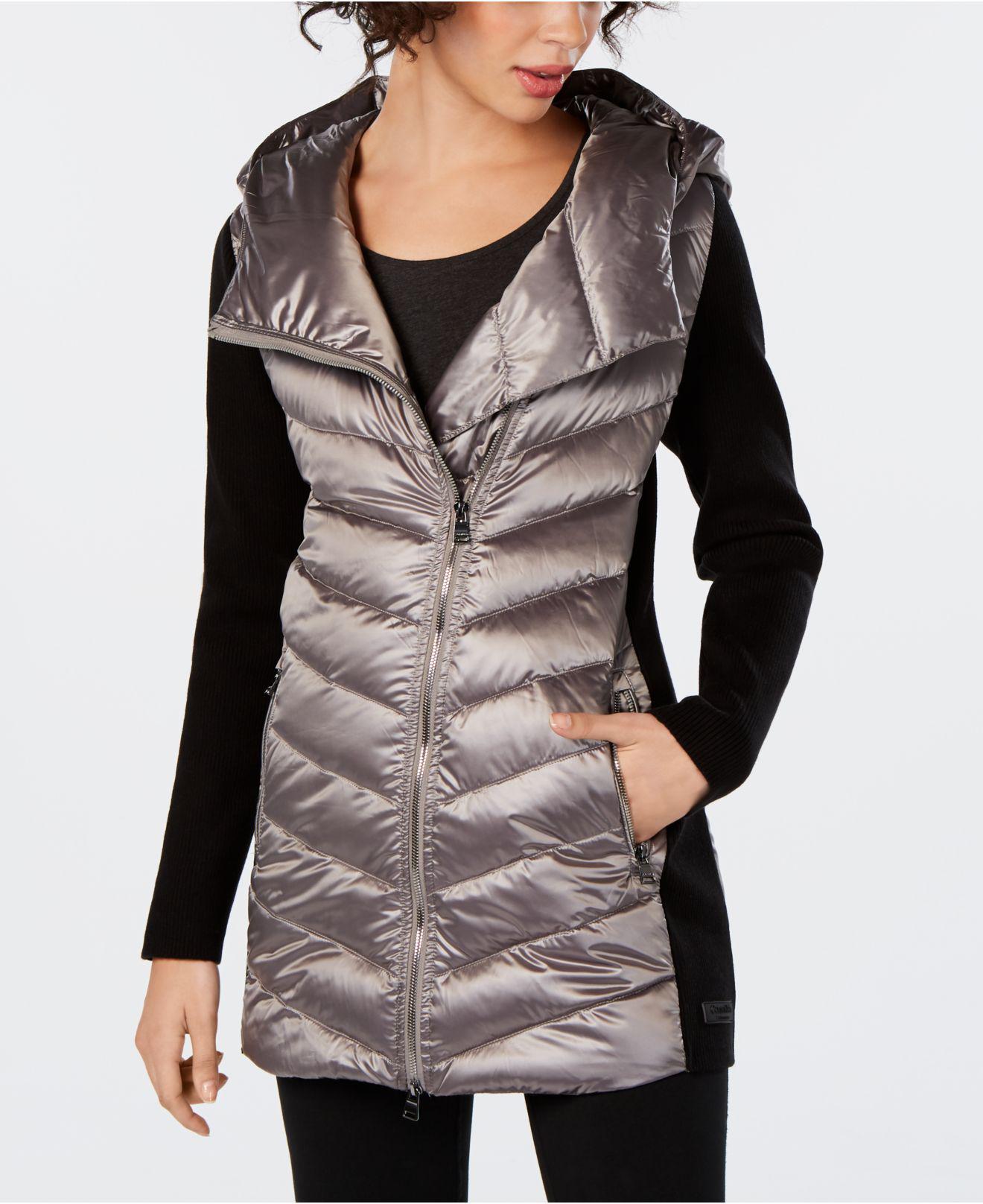 Calvin klein performance plus size asymmetrical puffer jacket Clearance