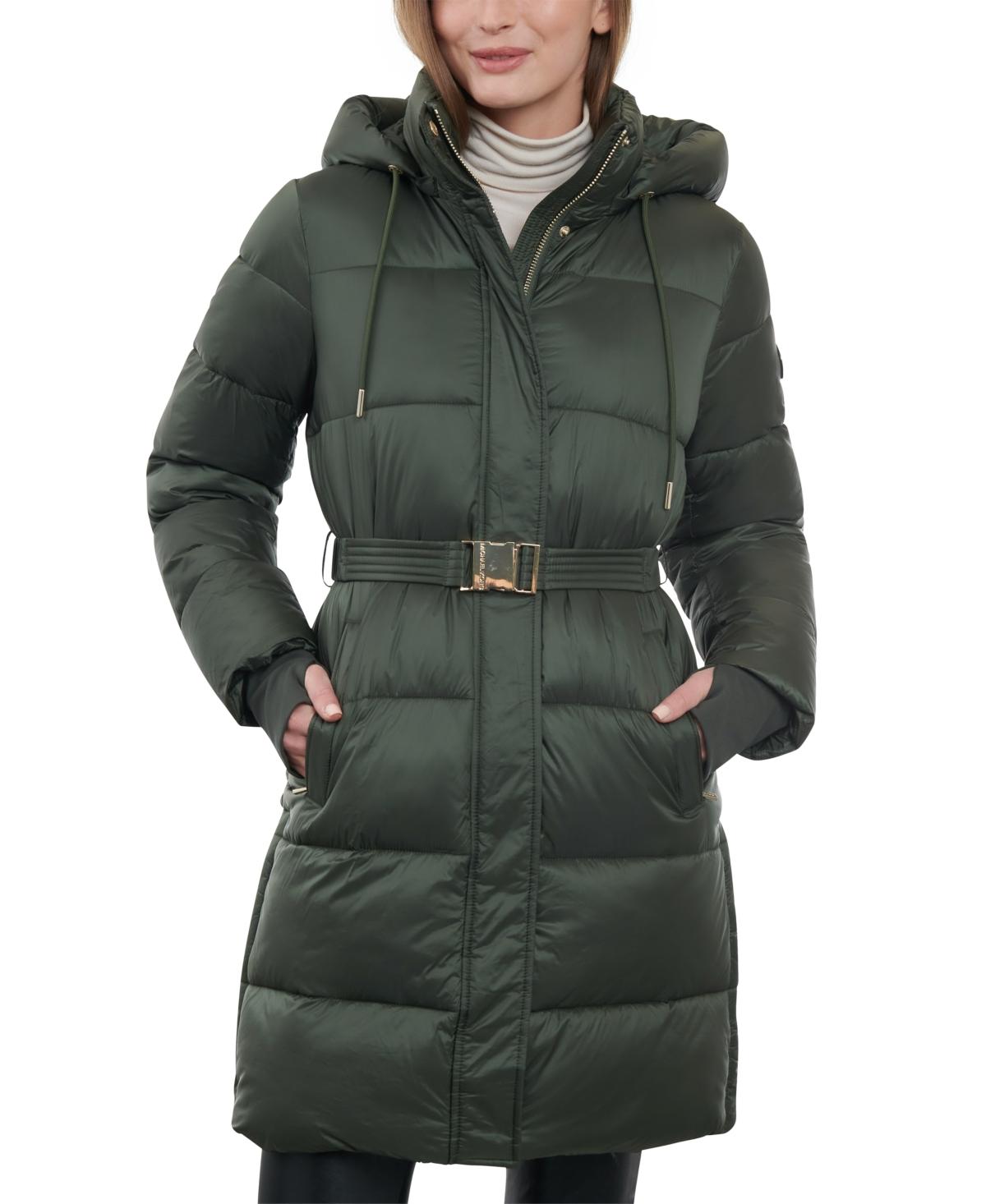 Michael kors clearance belted puffer