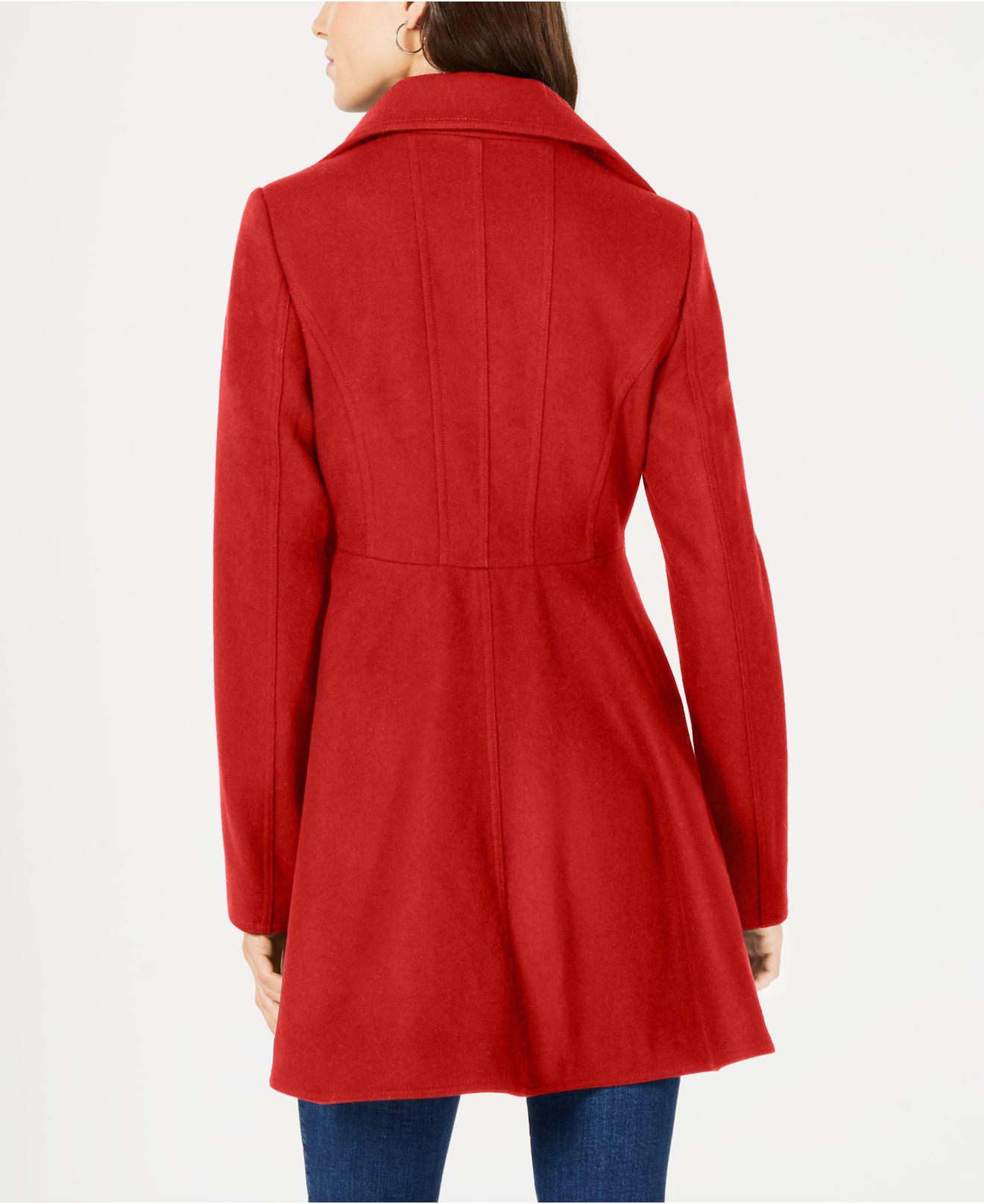 wool skirted coat