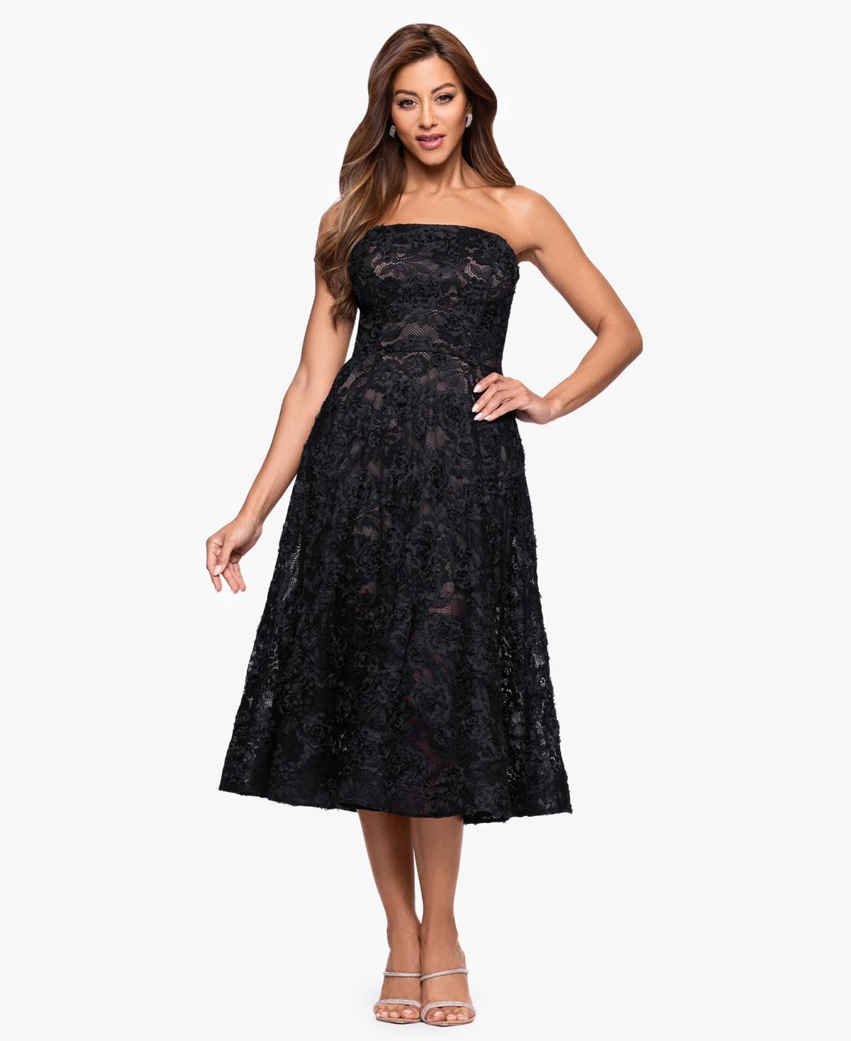 sachin and babi light blue dress V-Neck Lace Up Back Long Dress With Beaded Lace At Waist And Skirt