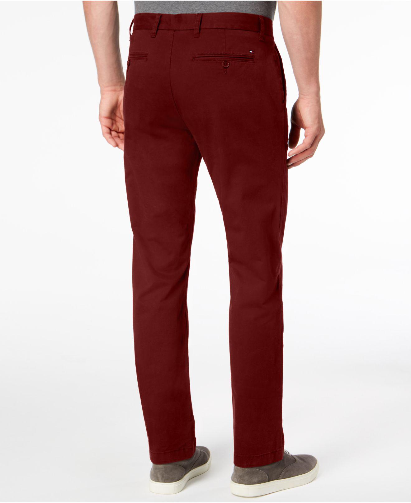 tommy hilfiger custom fit chino