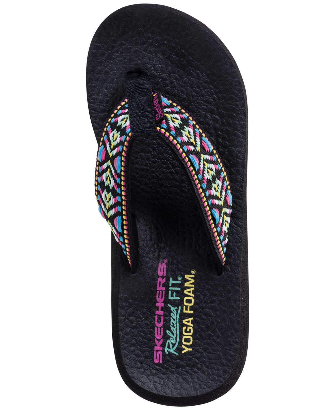 Skechers Synthetic Asana Flipflop Thong Sandals From Finish Line in