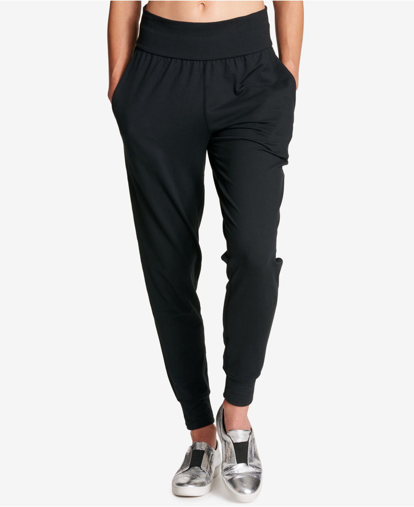 DKNY Synthetic Soft Jogger Pants in Black for Men - Lyst