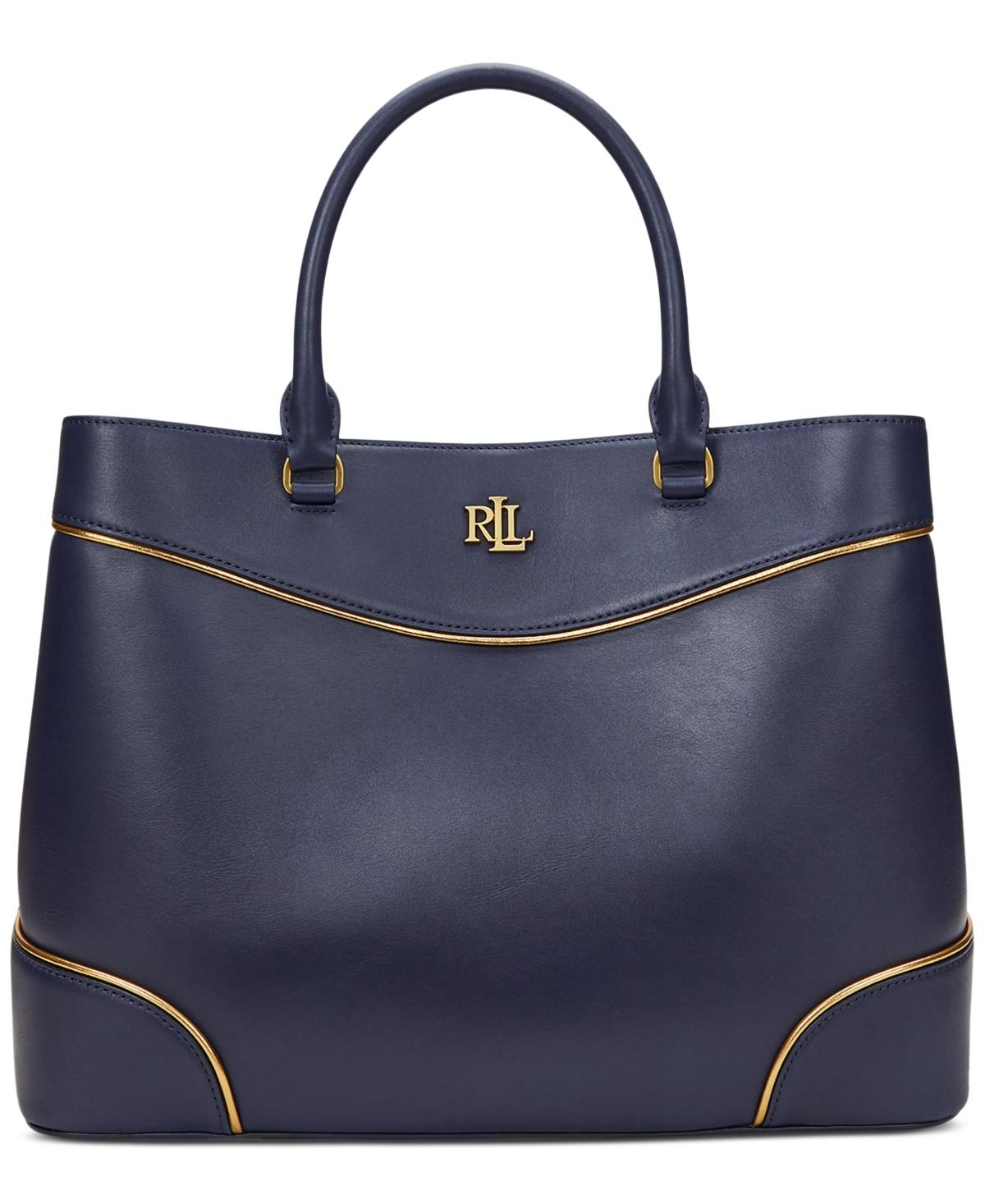 特別価格！ Ralph Lauren 最新 Two-Tone Leather Large Satchel Leather Medium Farrah Satchel | Ralph Lauren
