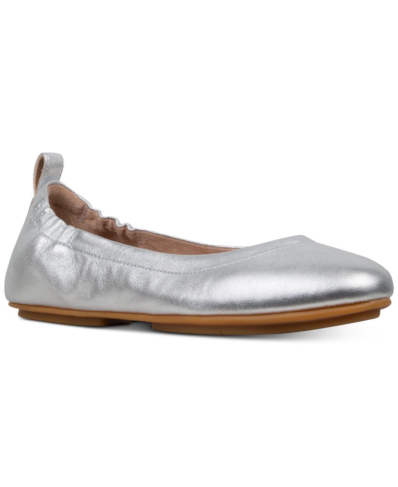 Fitflop Allegro Ballet Flats in Silver (Metallic) - Save 55% | Lyst