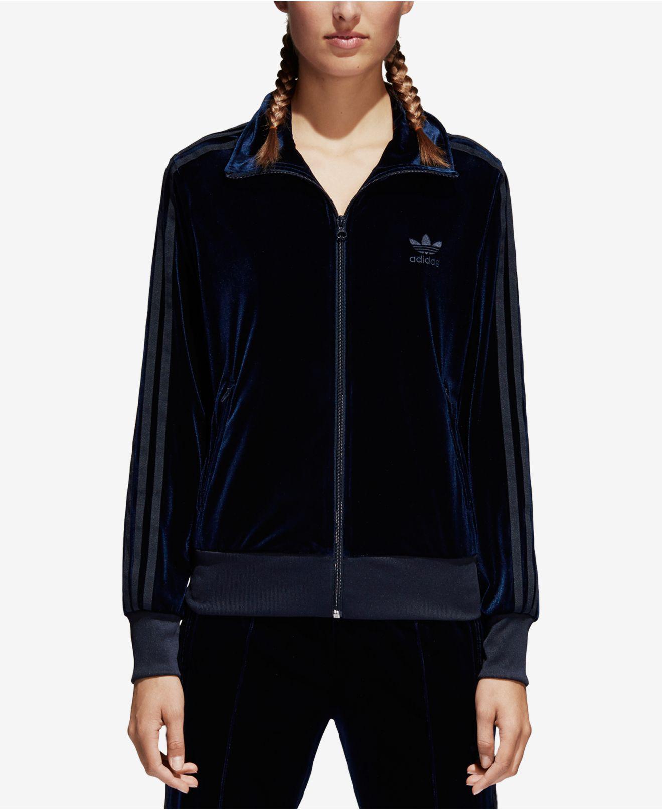 adidas firebird track jacket velvet