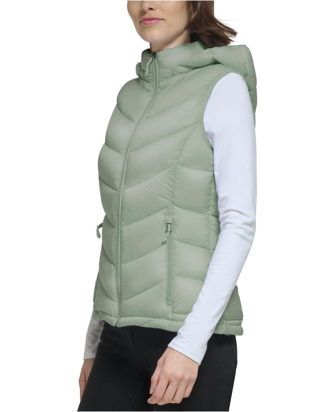 Charter Club Packable Hooded Puffer Vest Created For Macy s in Green Lyst