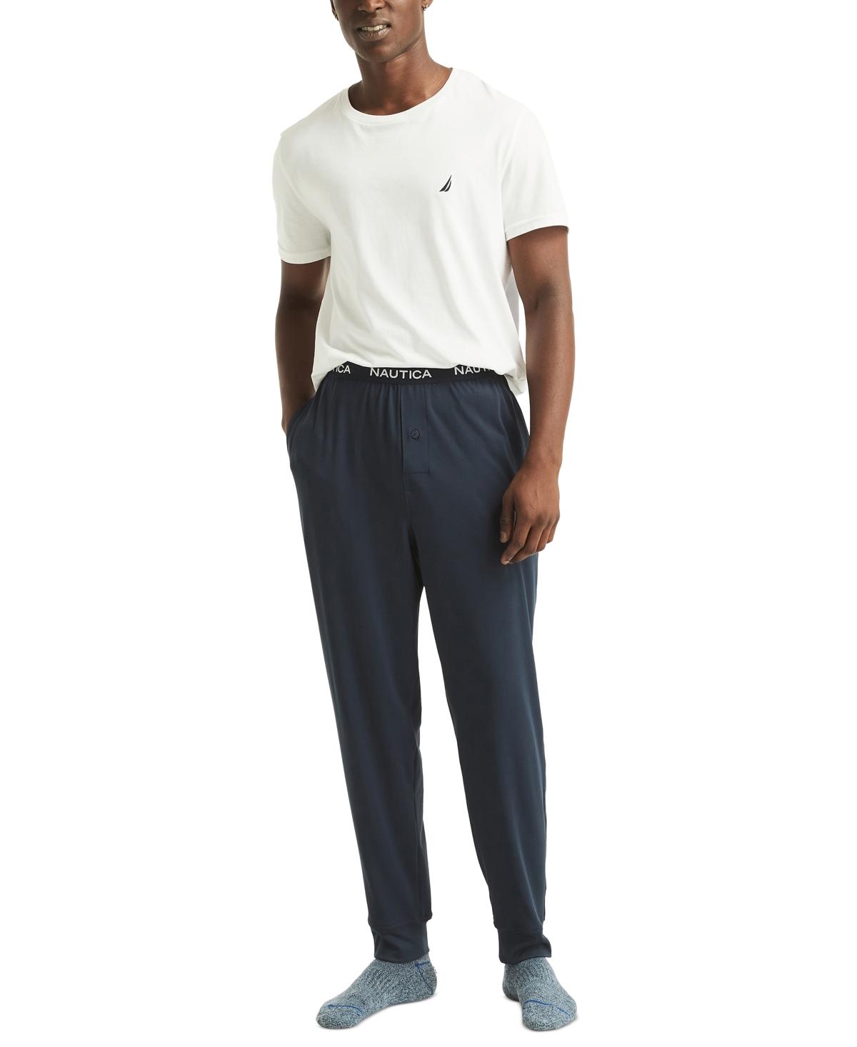 Nautica Classic fit Stretch Solid Sleep joggers in Blue for Men Lyst