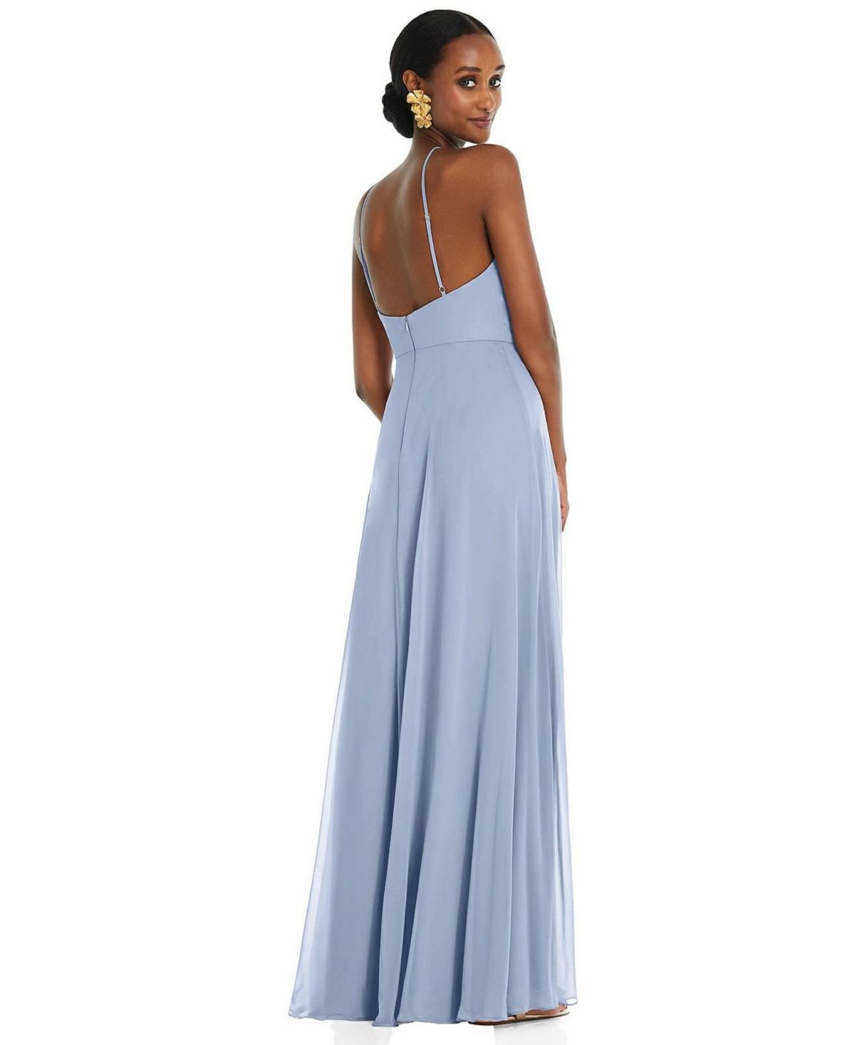 knee length dresses for ladies Lovely A-Line V Neck Satin Tulle Long Flower Girl Dresses main image 0