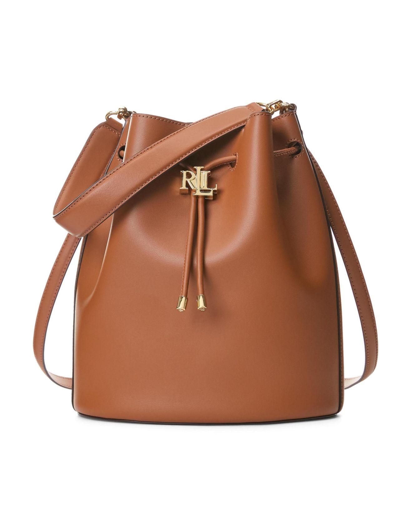 Womens Bags Bucket bags and bucket purses Lancel Drawstring Leather Bucket Bag in Brown 