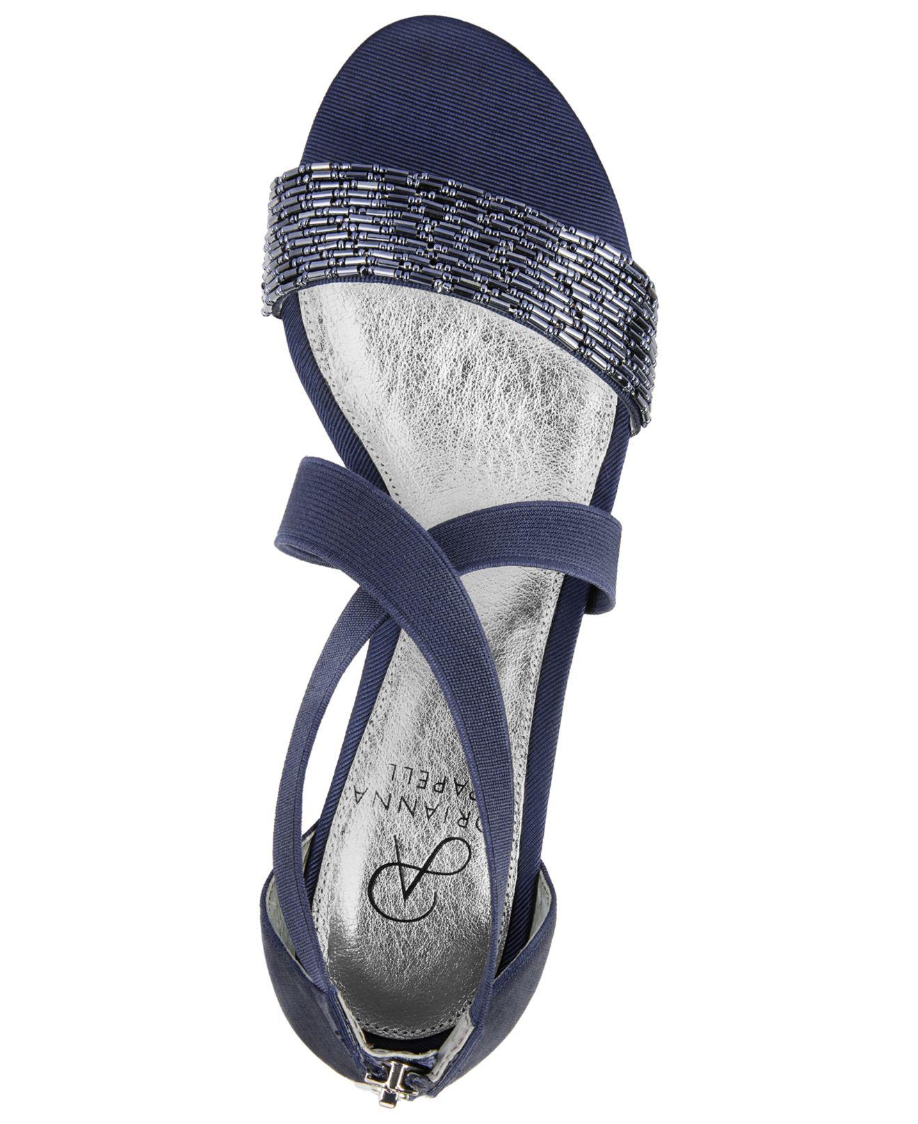 adrianna papell teagan evening sandals