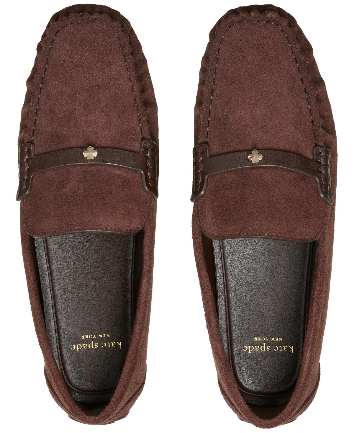 kate spade Hot Fudge color Flower Stud Moccasins Currently craving: hot fudge. It main image 3