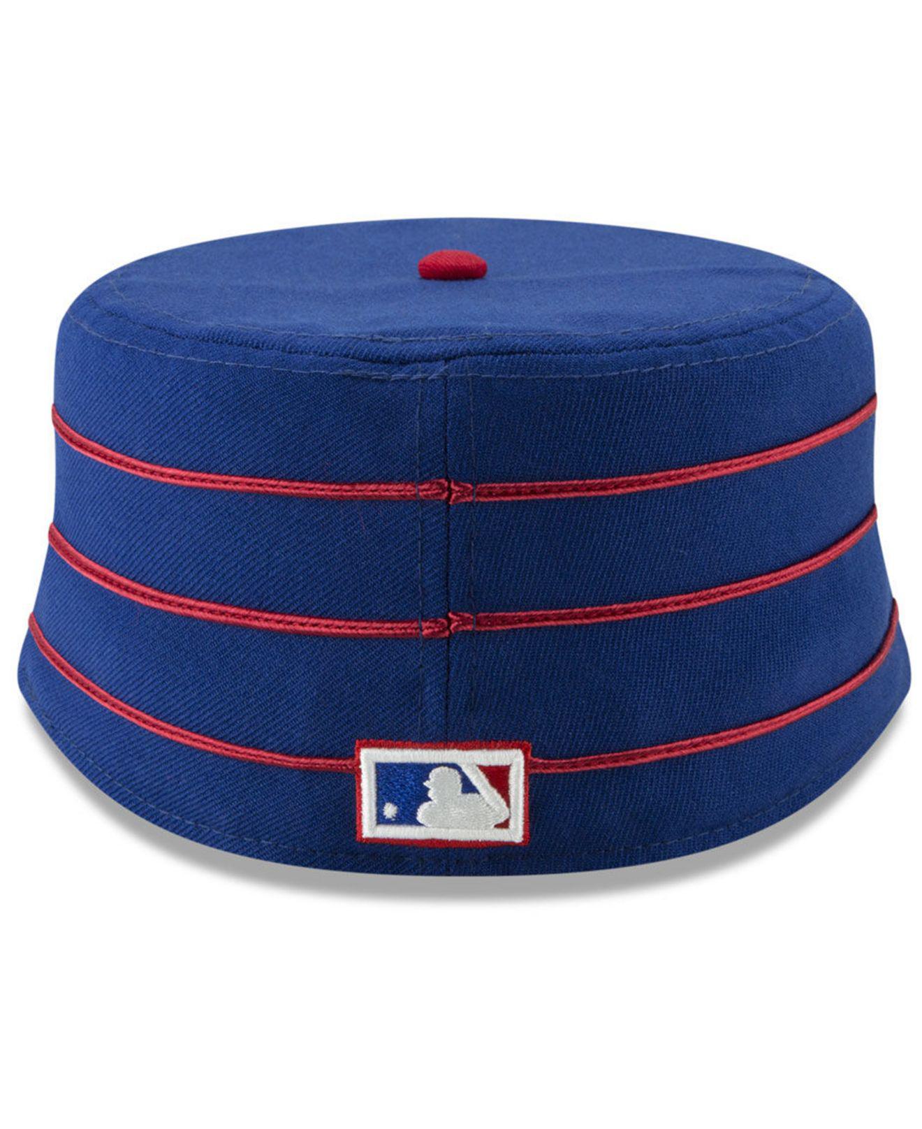 KTZ Atlanta Braves Pillbox 59fifty fitted Cap in Blue for Men Lyst