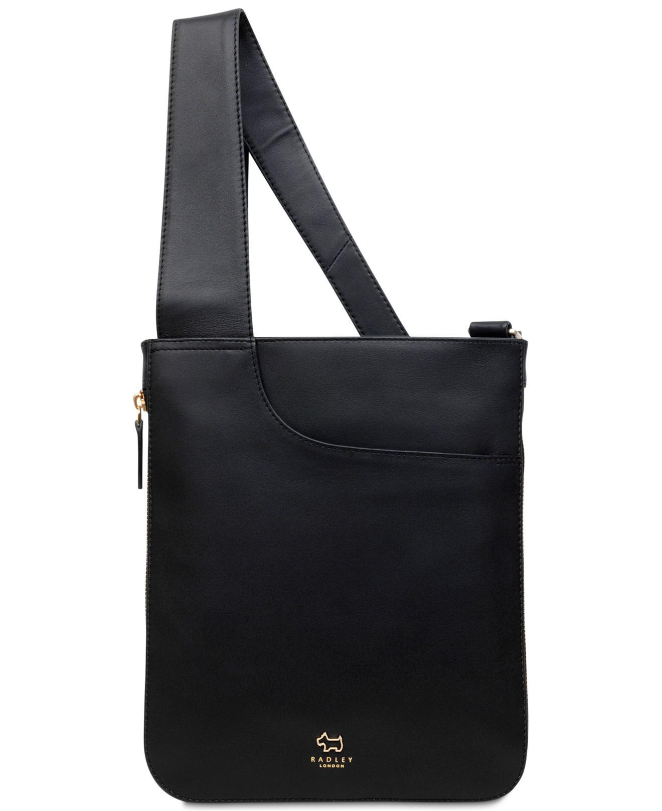 Radley Leather Pocket Bag Medium Zip-top Crossbody in Black - Lyst