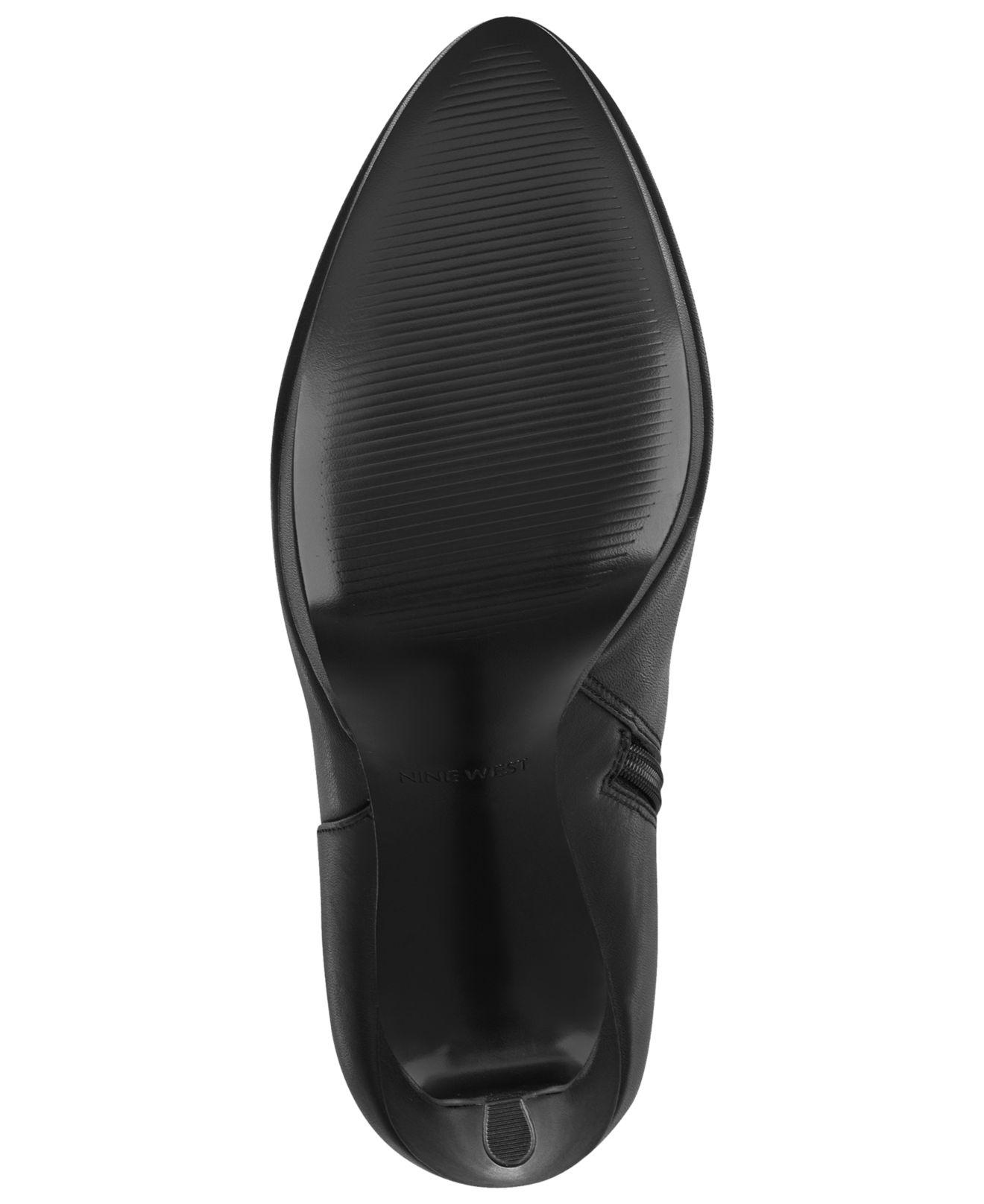 nine west quanette platform dress booties
