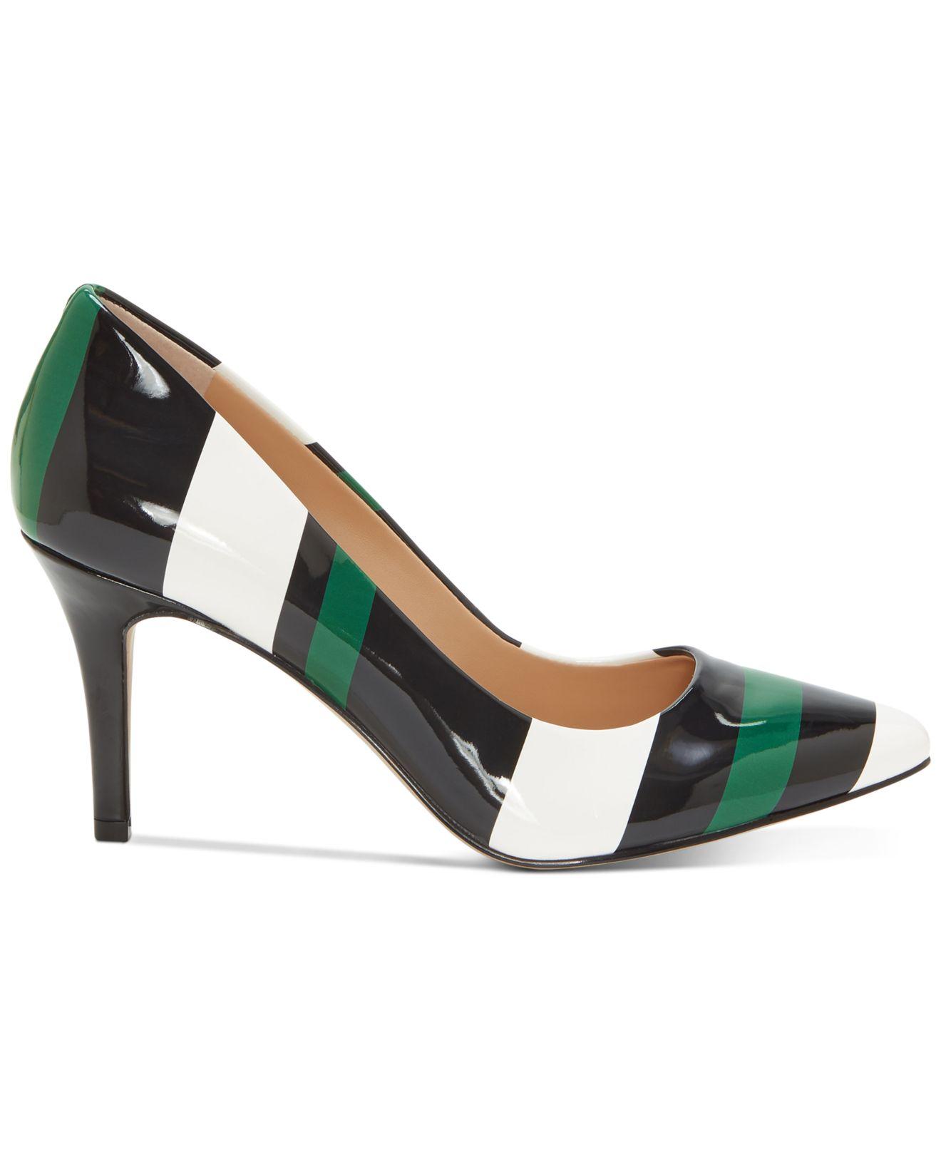 INC International Suede Zitah Pointed Toe Pumps, Created For Macy's in Green Black Stripe (Green) - Lyst