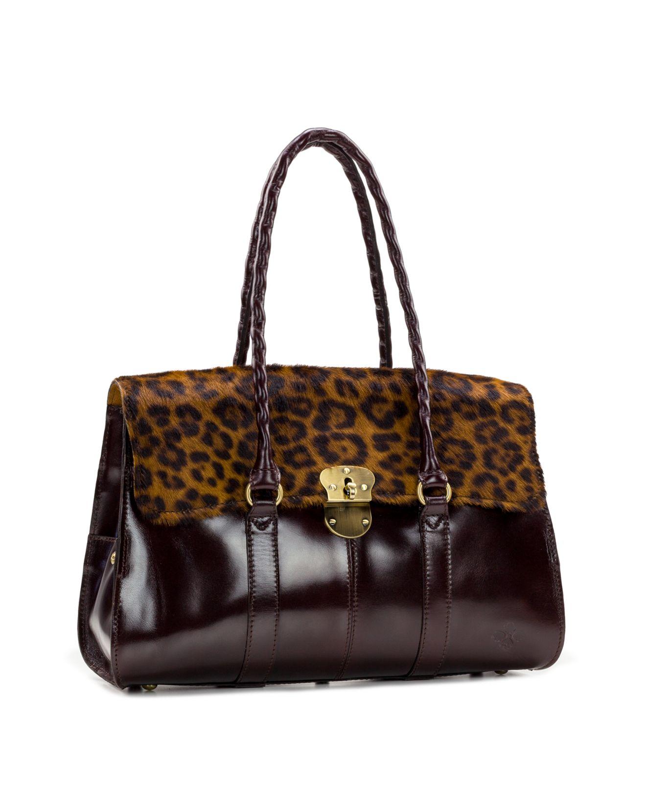 Patricia Nash Leather Leopard Vienna Satchel Lyst