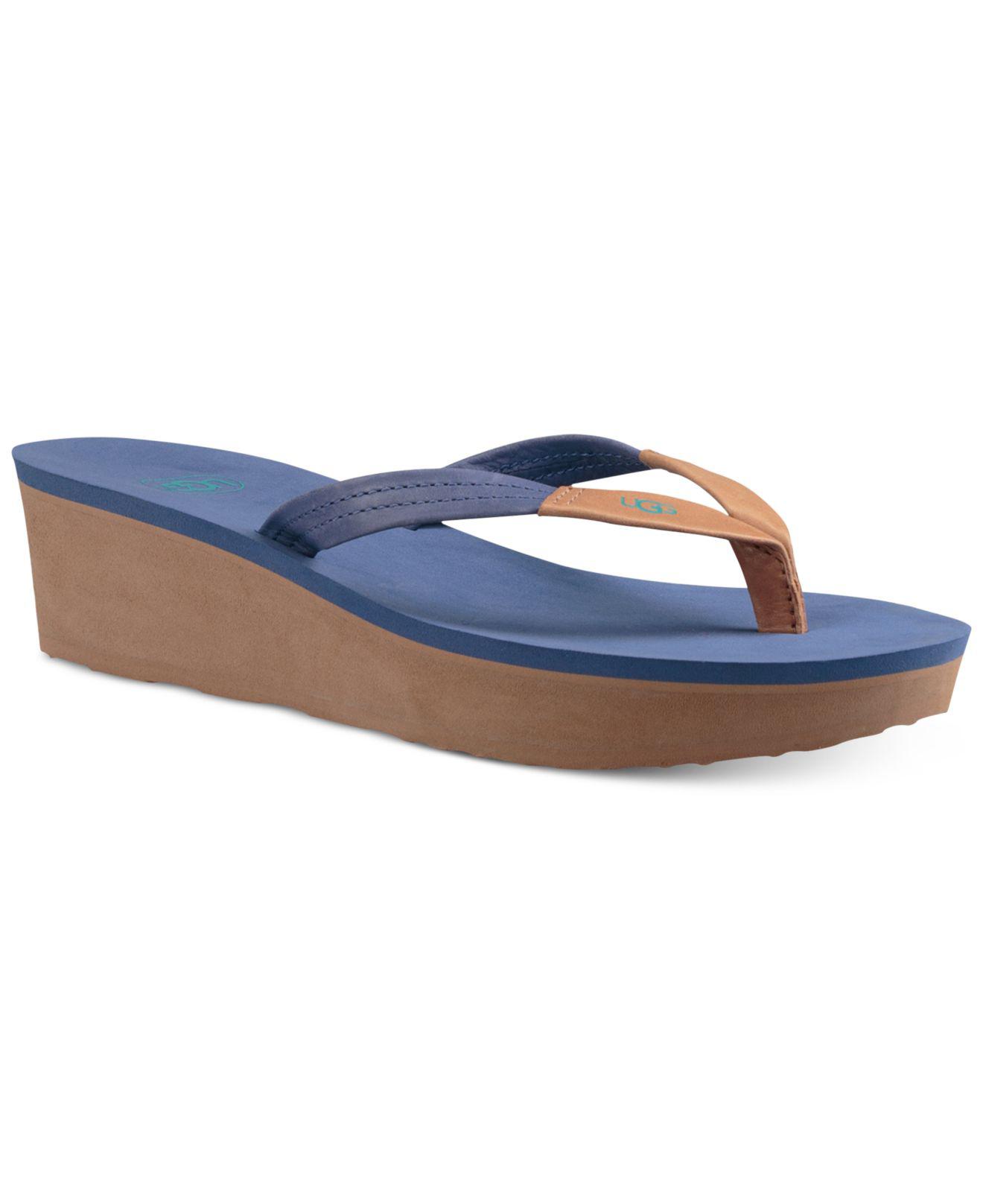 ugg ruby wedge flip flops