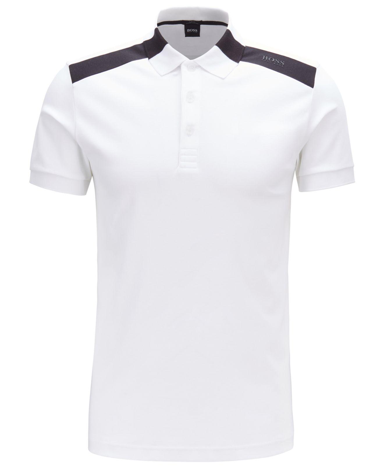 hugo boss white polo