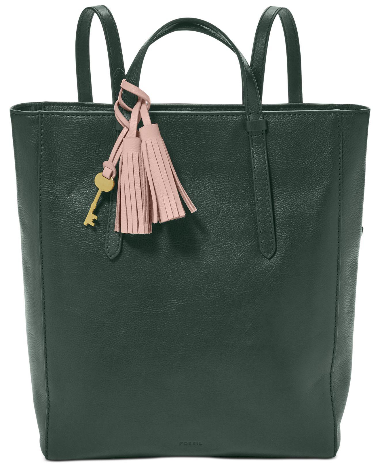 Fossil Camilla Leather Backpack Handbag 
