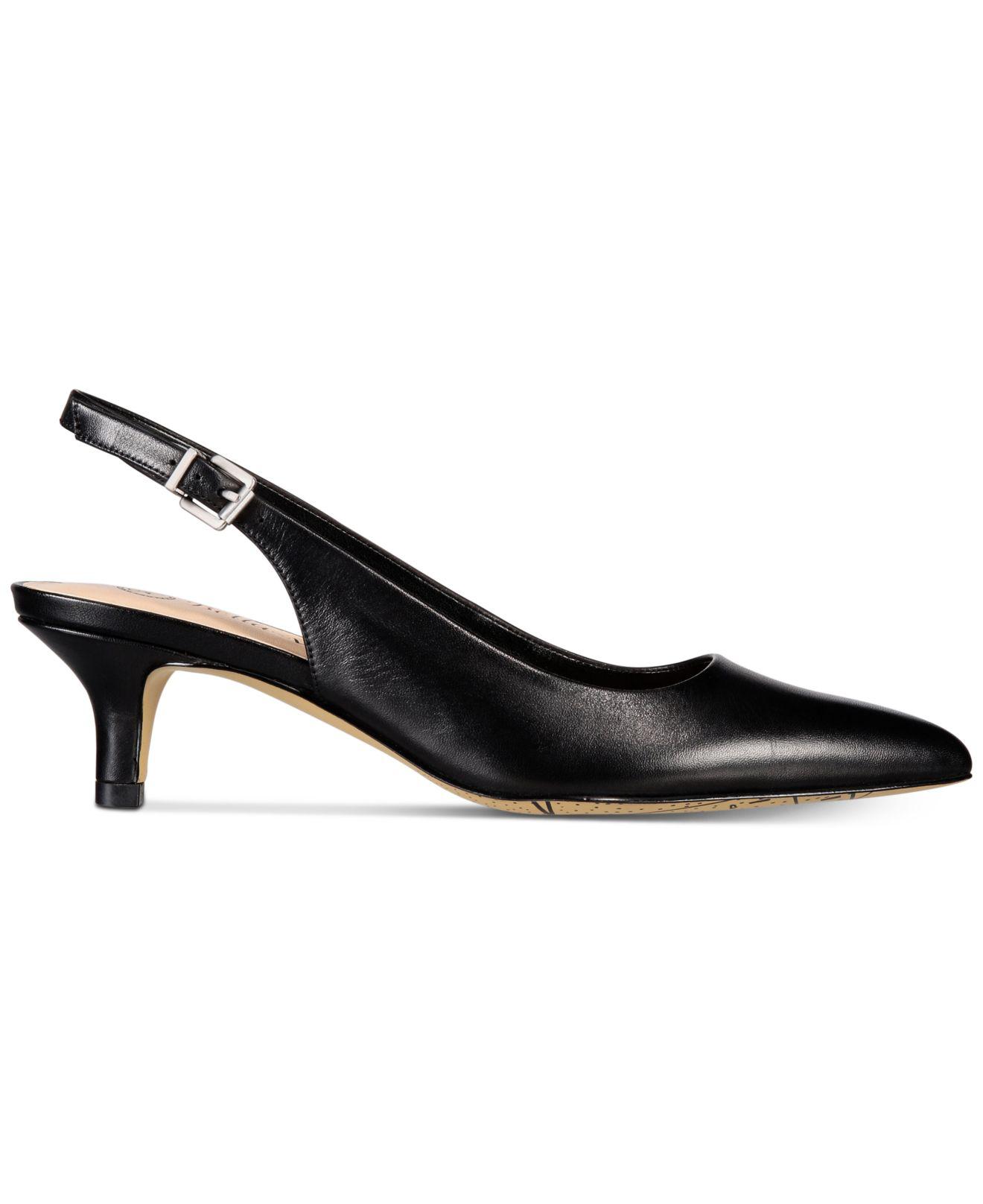 bella vita women's scarlett slingback size 9 black leather