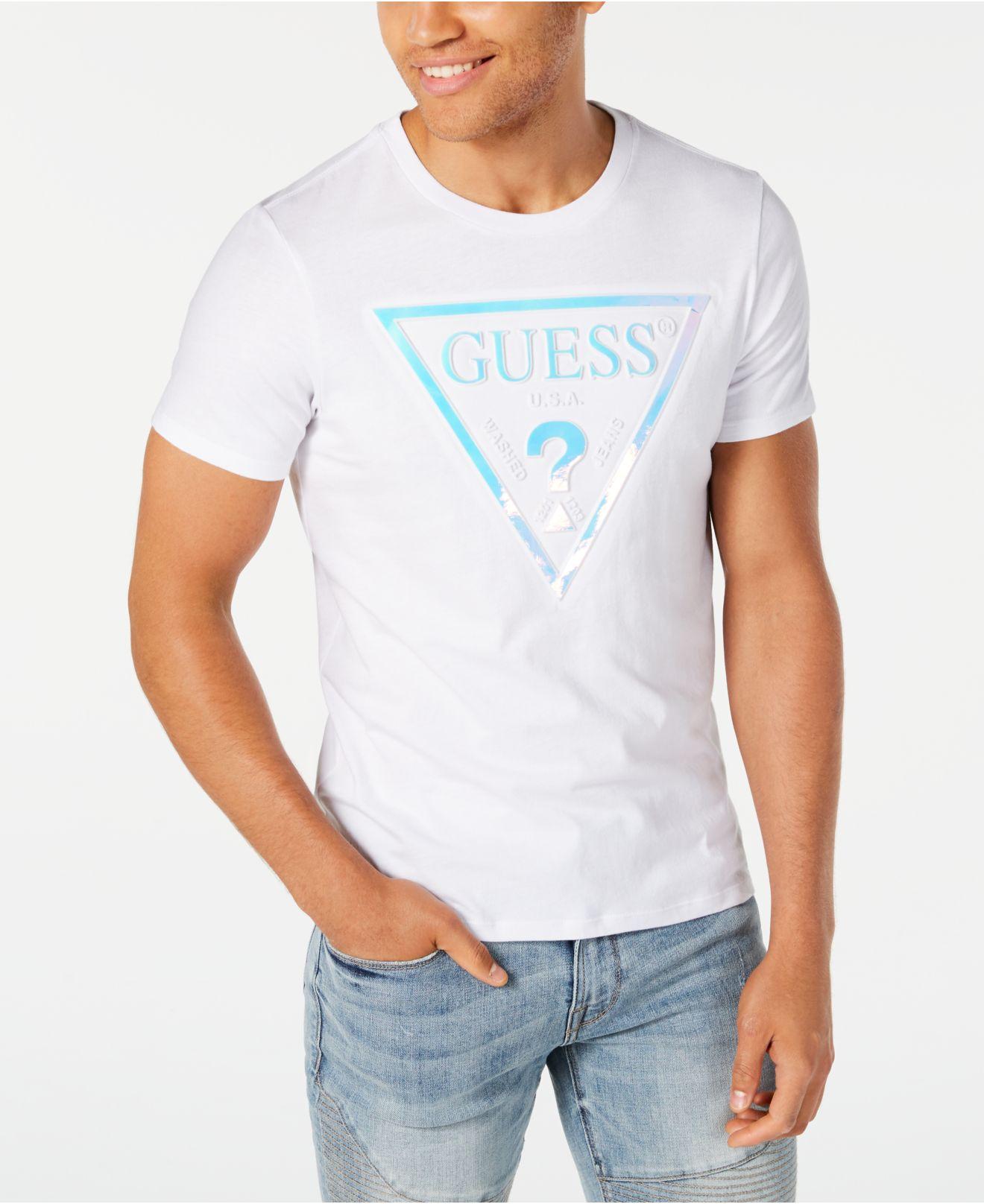 guess holographic shirt