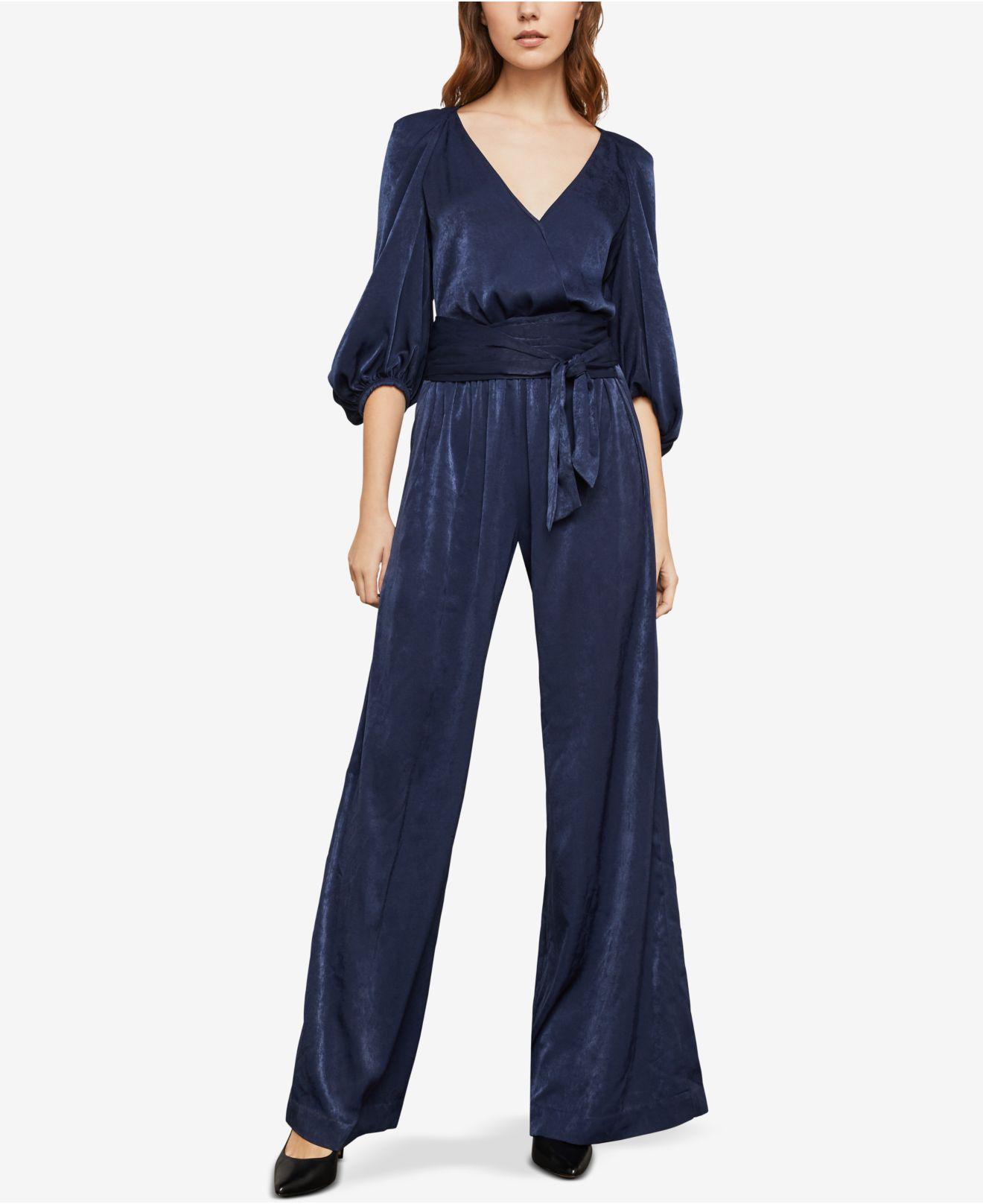 bcbg navy jumpsuit