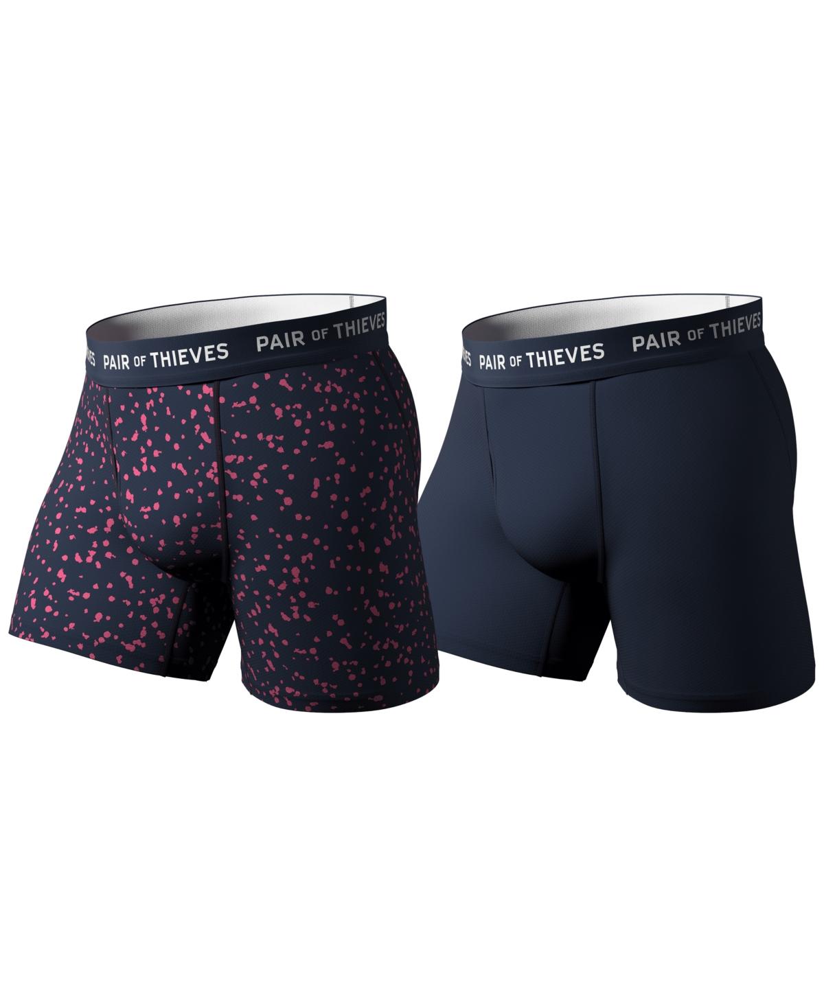 Pair of Thieves Rfe Superfit 2-pk. Logo Waistband 5 Boxer Briefs in Blue  for Men