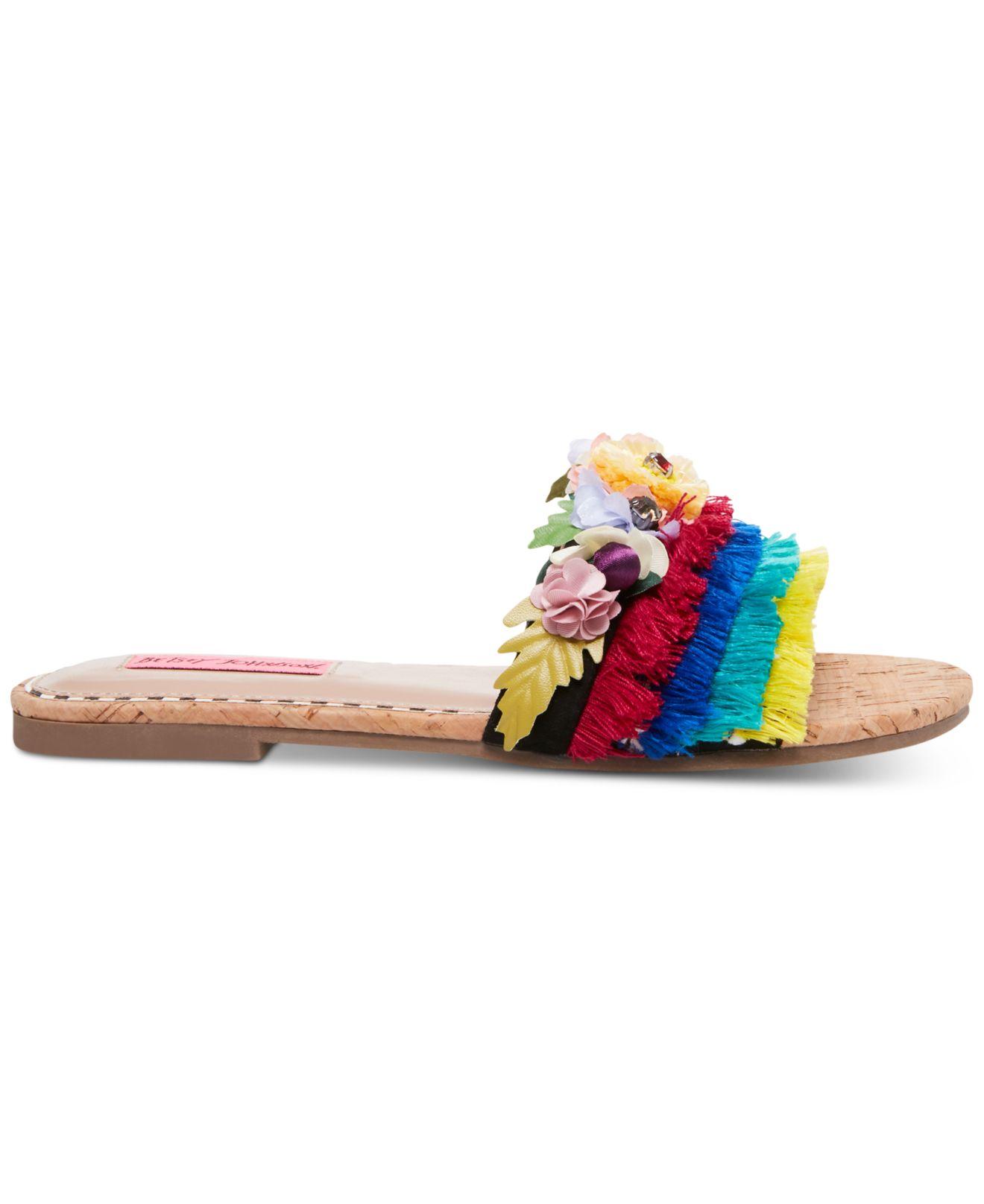 betsey johnson bloomer flat sandals