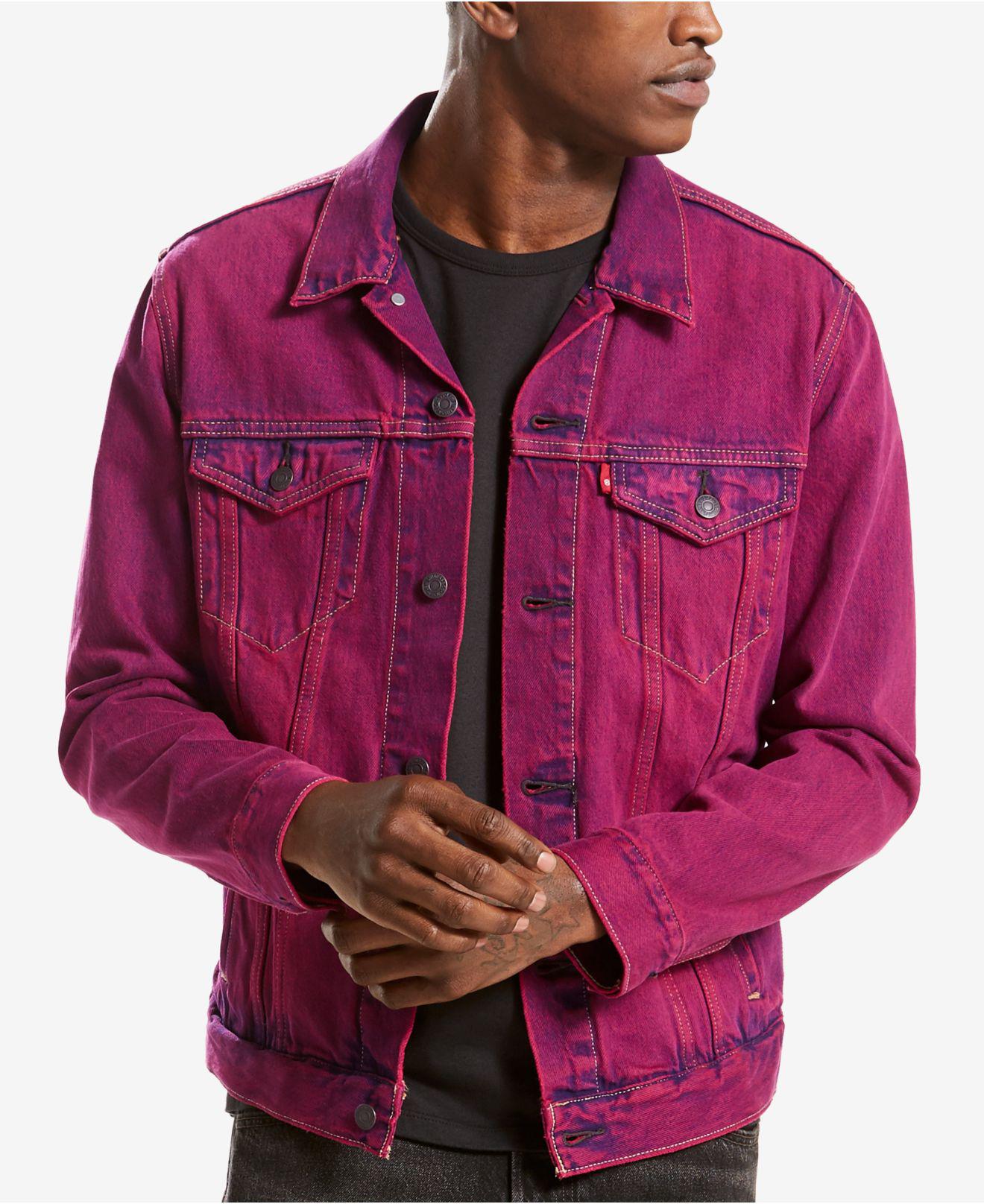 Levi's Men's Trucker Jacket in Pink for Men - Lyst