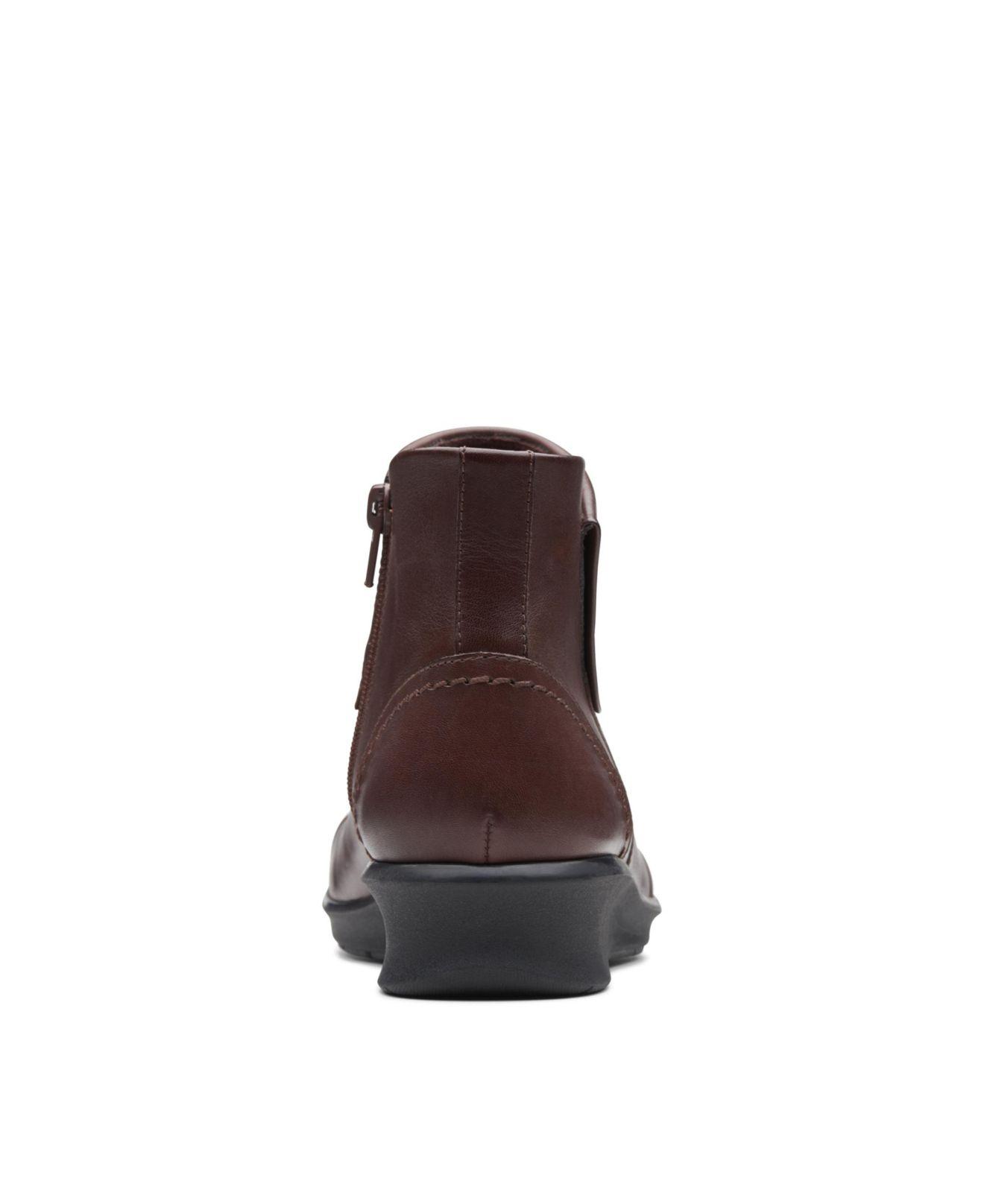 clarks hope track leather ankle boots