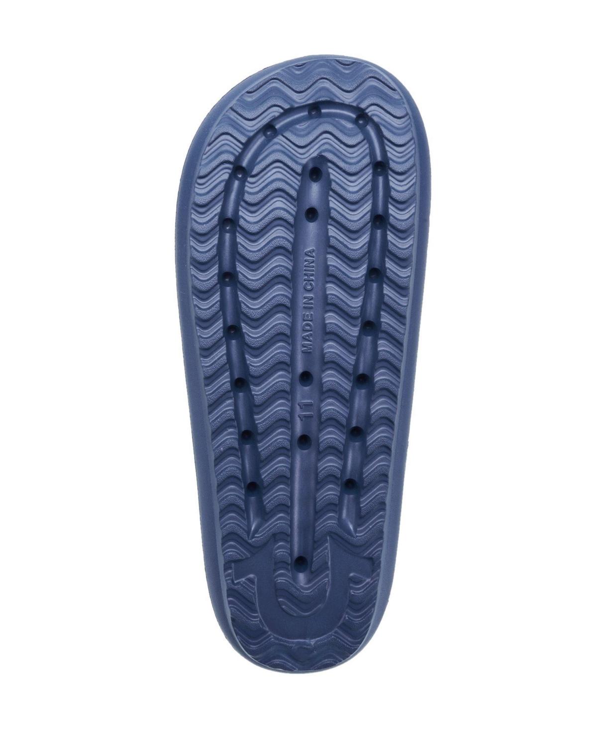 True Religion Men\'s Wayne Logo Single Slides - Navy, Size 12 true religion sandals | eBay main image 3