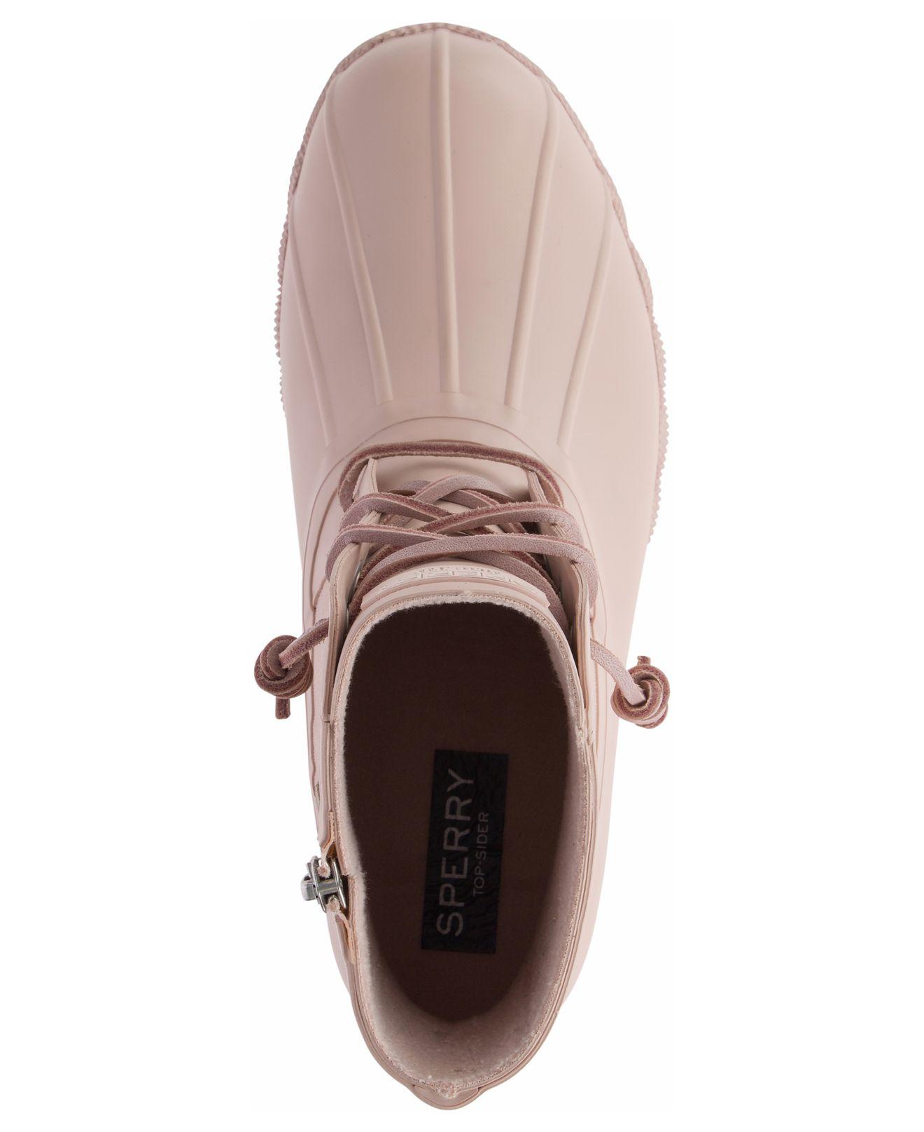 sperry women's saltwater flood duck booties